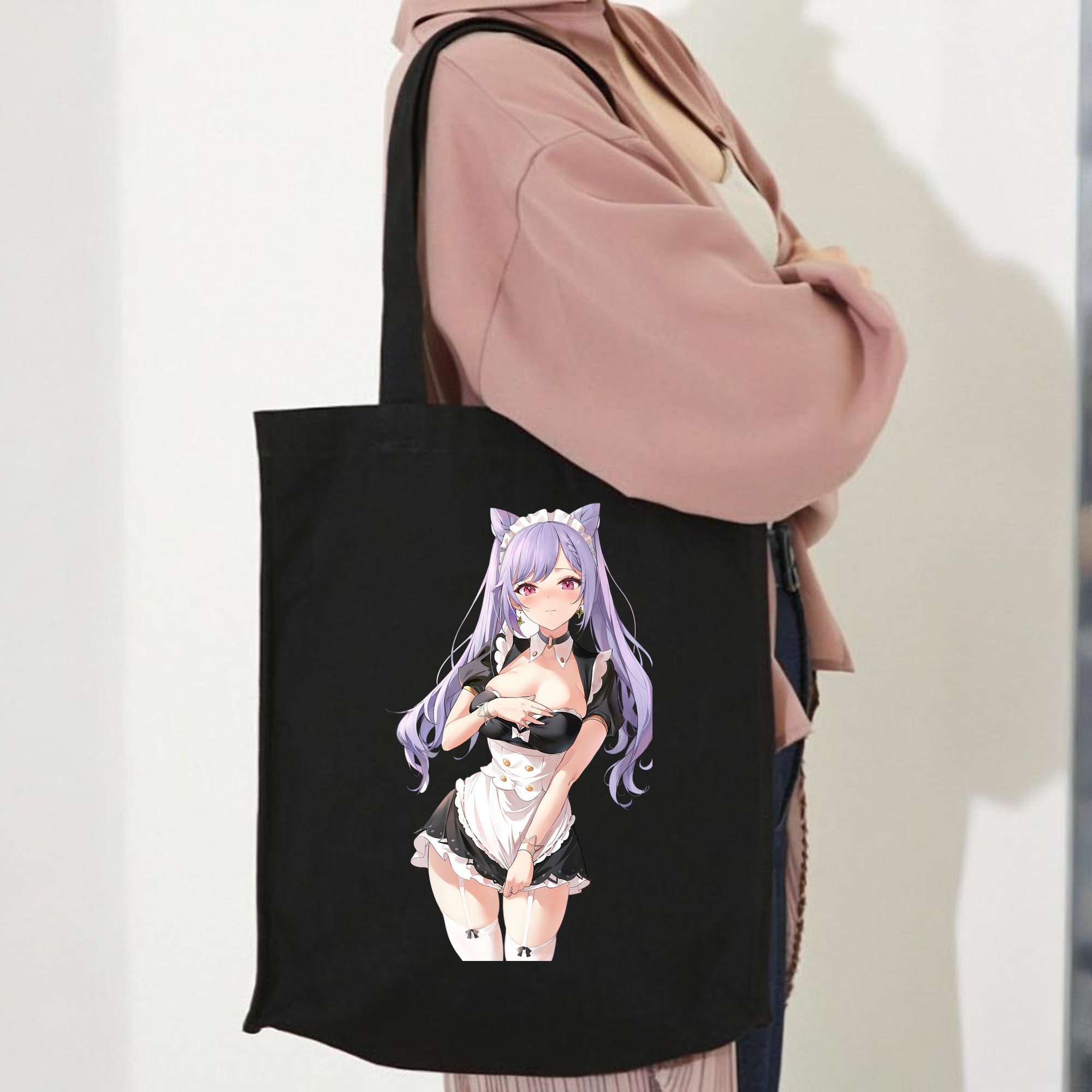 げんし神 刻晴 こくせい genshin Kokusei 縦型キャンバス生地手提げバッグ　トートバッグ