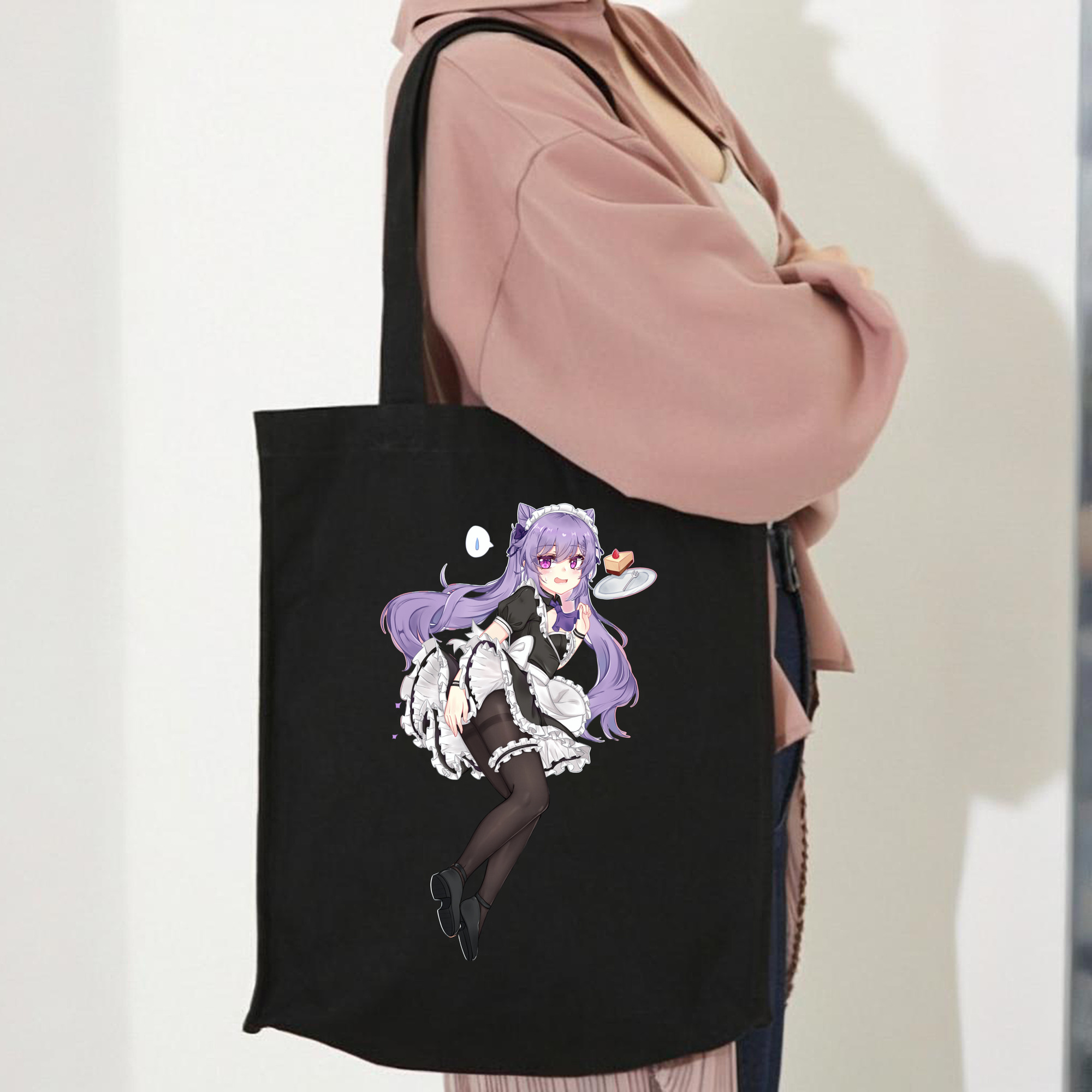 げんし神 刻晴 こくせい genshin Kokusei 縦型キャンバス生地手提げバッグ　トートバッグ