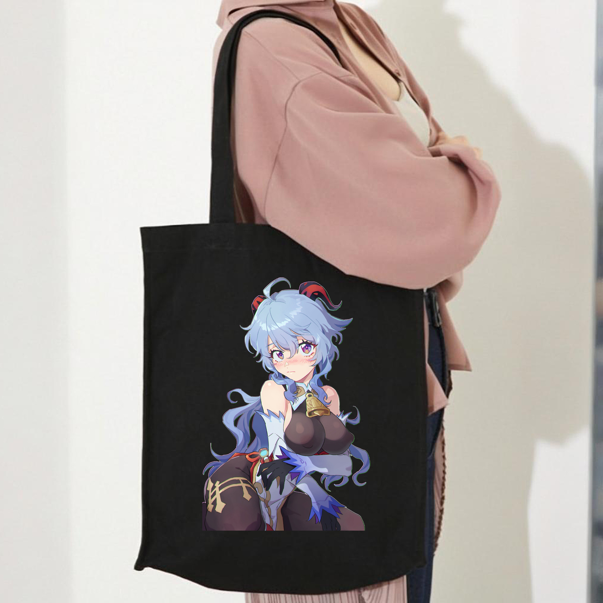 げんし神 甘雨 かんう genshin Ganyu 縦型キャンバス生地手提げバッグ　トートバッグ