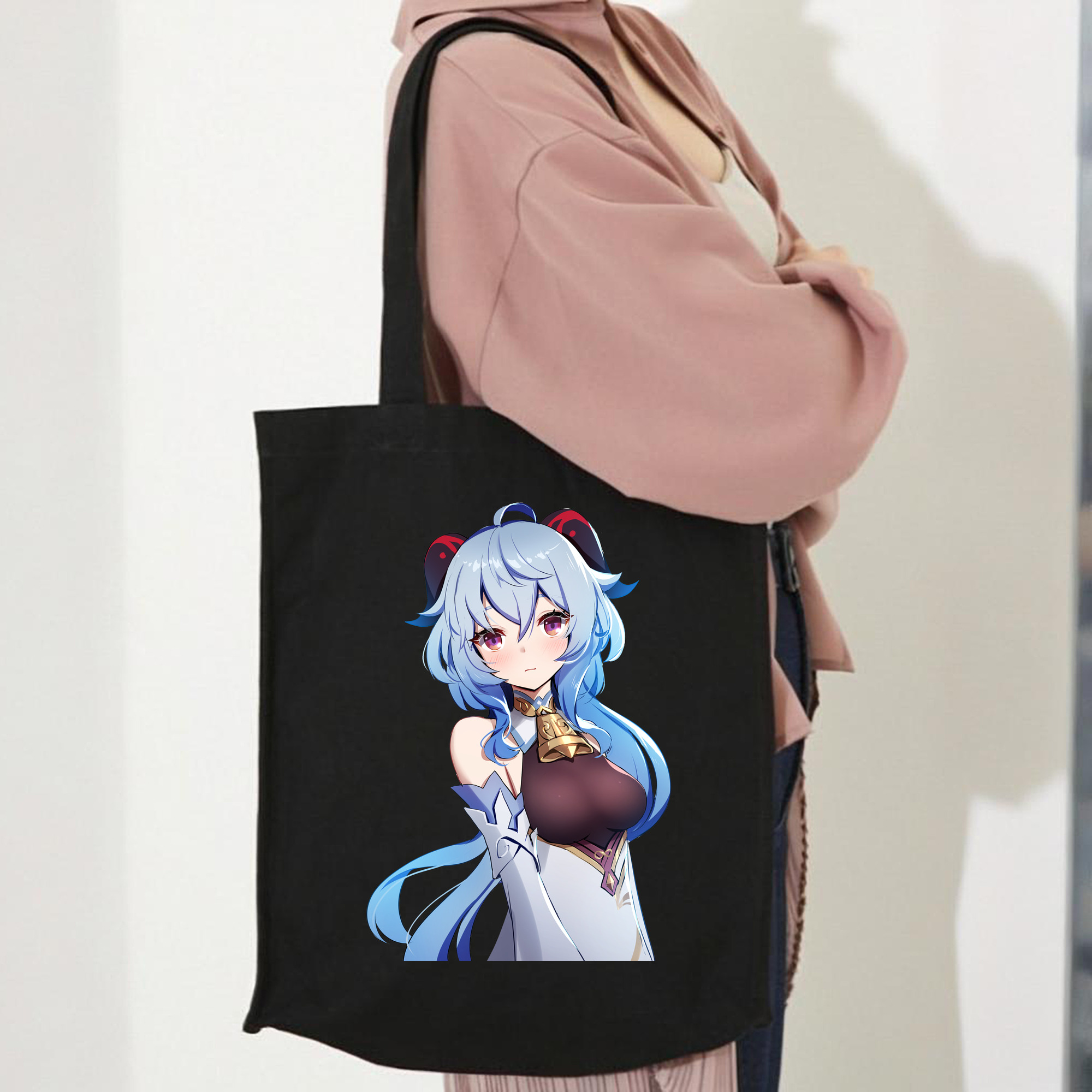 げんし神 甘雨 かんう genshin Ganyu 縦型キャンバス生地手提げバッグ　トートバッグ