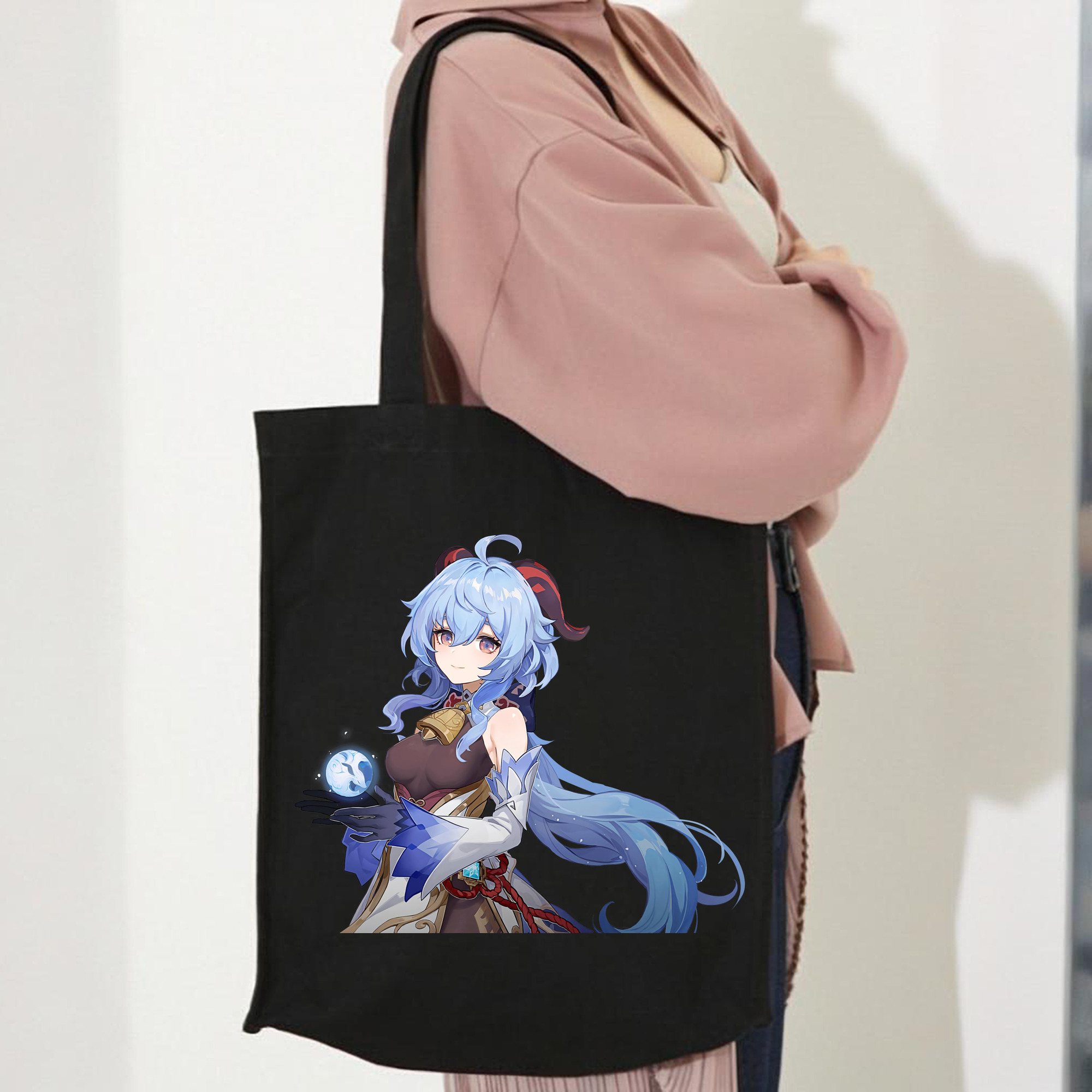 げんし神 甘雨 かんう genshin Ganyu 縦型キャンバス生地手提げバッグ　トートバッグ