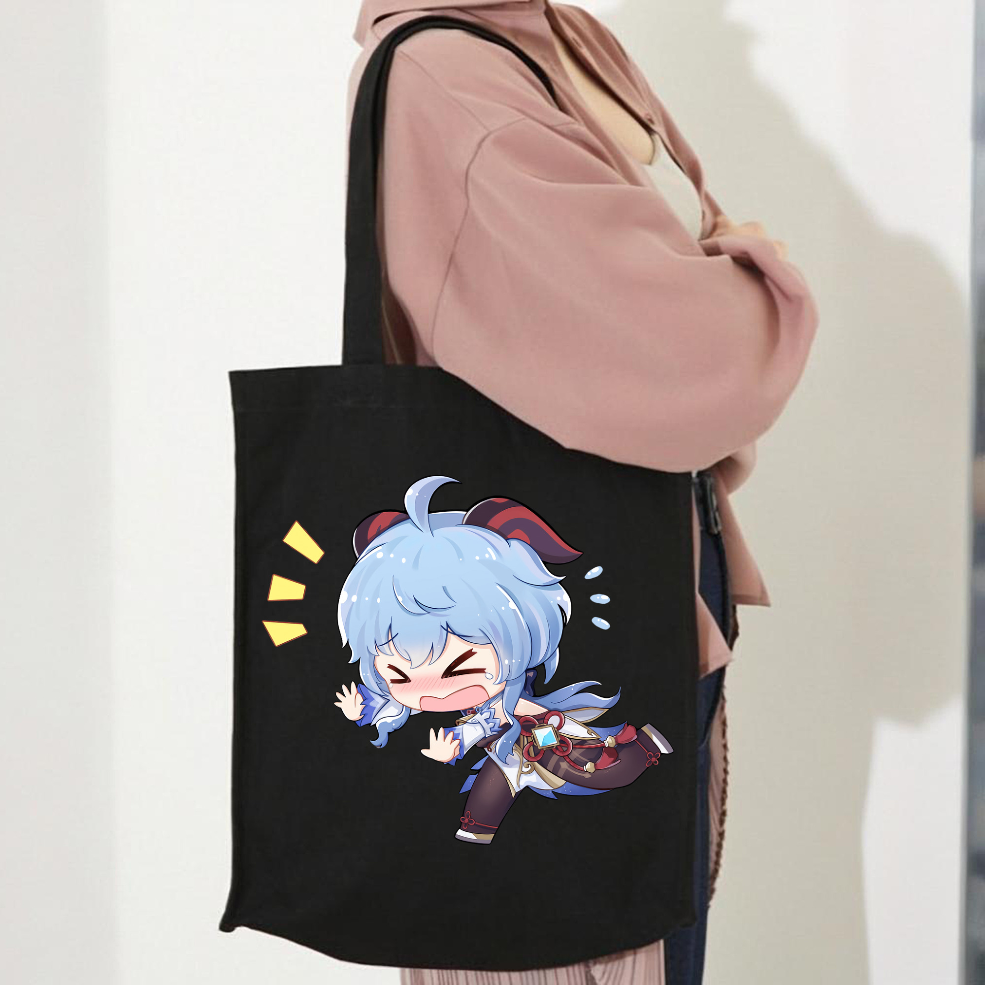 げんし神 甘雨 かんう genshin Ganyu 縦型キャンバス生地手提げバッグ　トートバッグ
