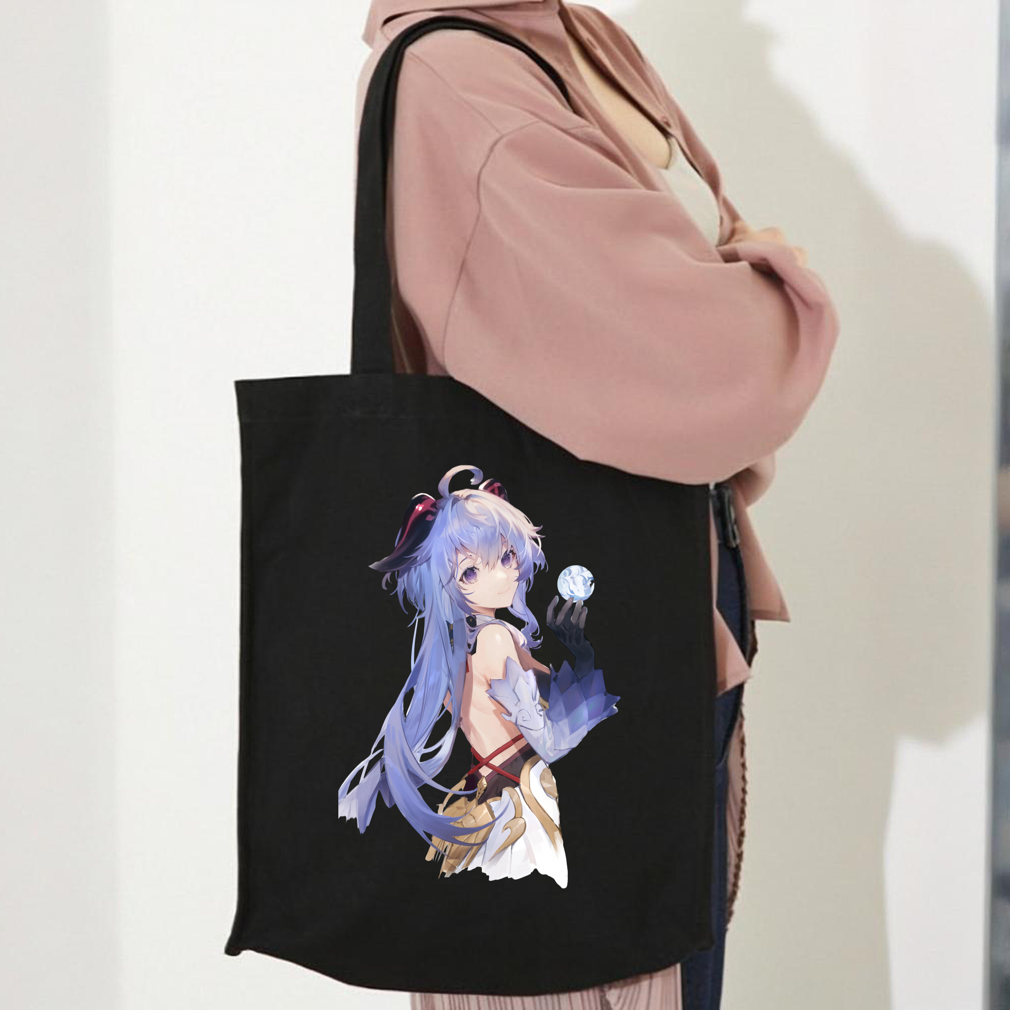 げんし神 甘雨 かんう genshin Ganyu 縦型キャンバス生地手提げバッグ　トートバッグ