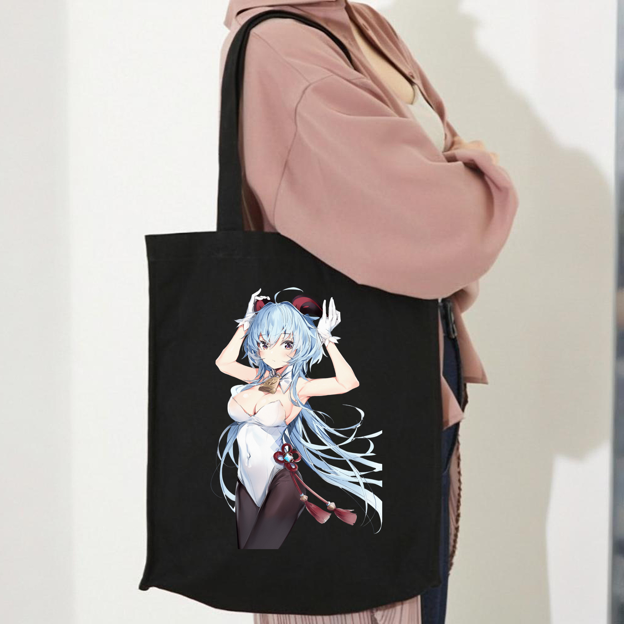 げんし神 甘雨 かんう genshin Ganyu 縦型キャンバス生地手提げバッグ　トートバッグ