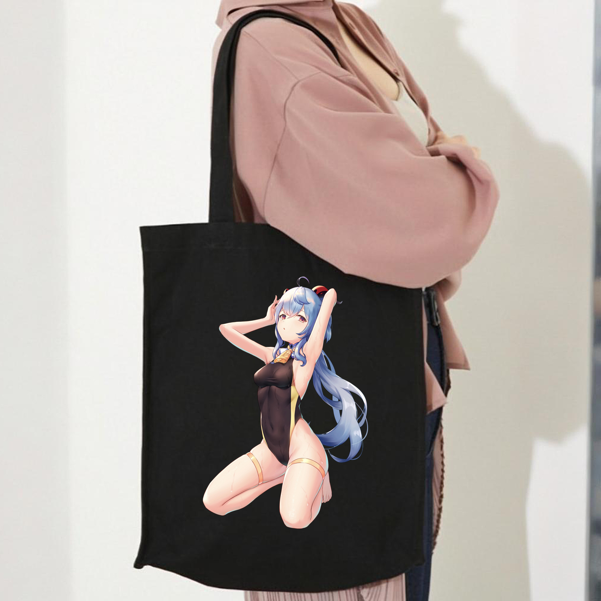 げんし神 甘雨 かんう genshin Ganyu 縦型キャンバス生地手提げバッグ　トートバッグ