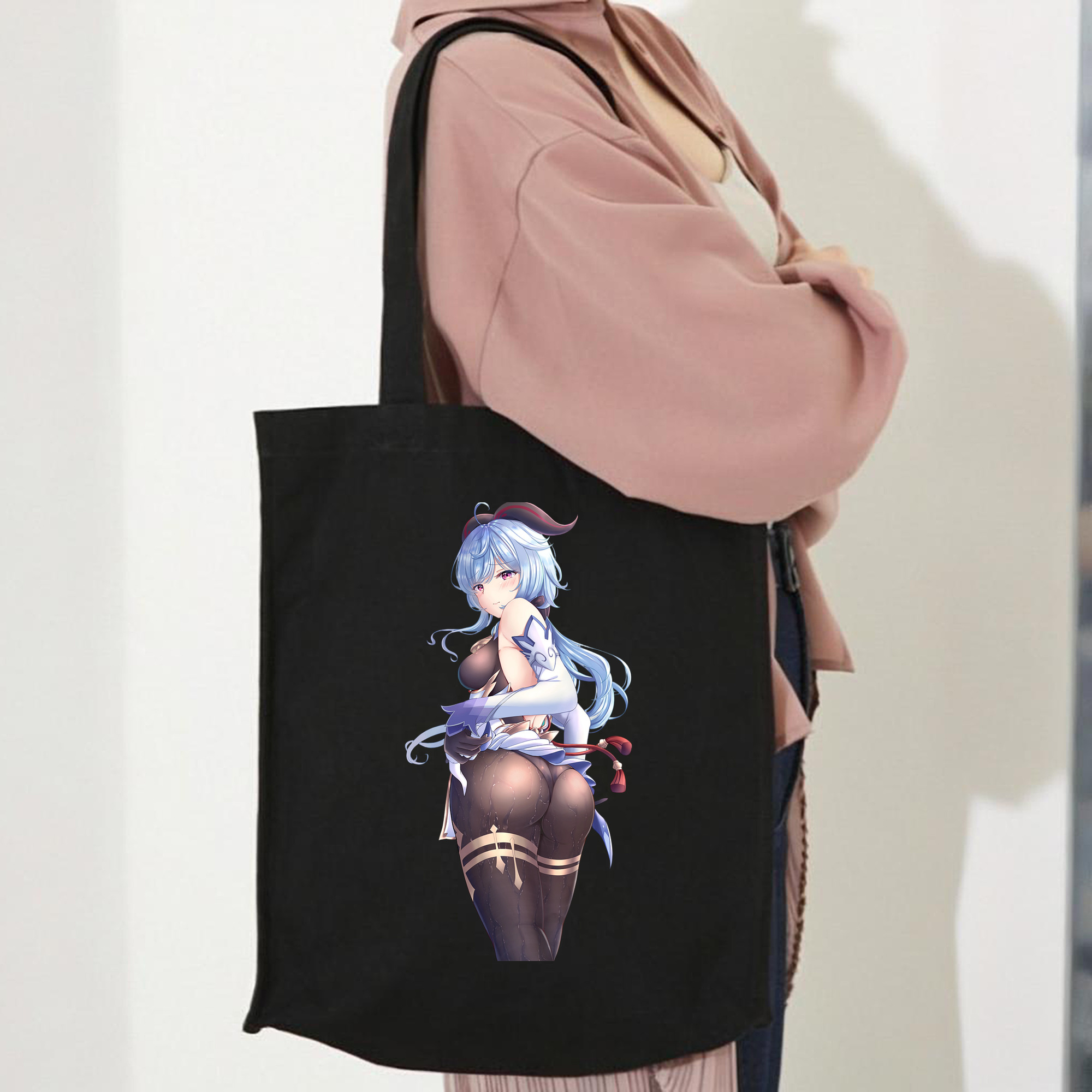 げんし神 甘雨 かんう genshin Ganyu 縦型キャンバス生地手提げバッグ　トートバッグ