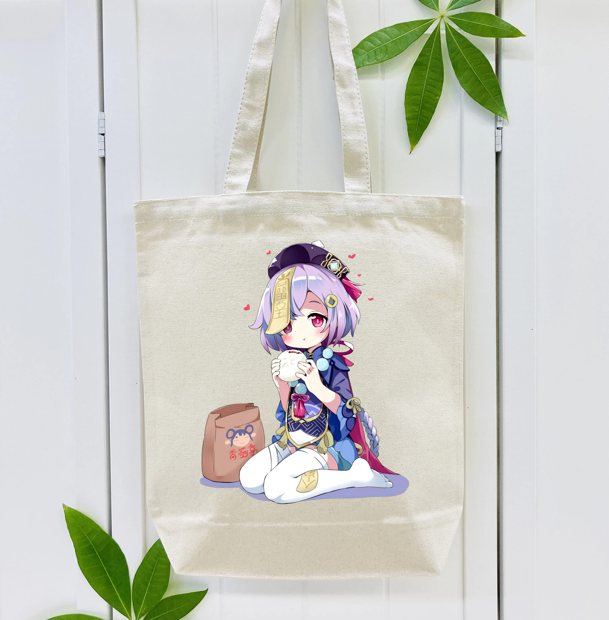 げんし神 七七 なな  genshin Nana 縦型キャンバス生地手提げバッグ　トートバッグ