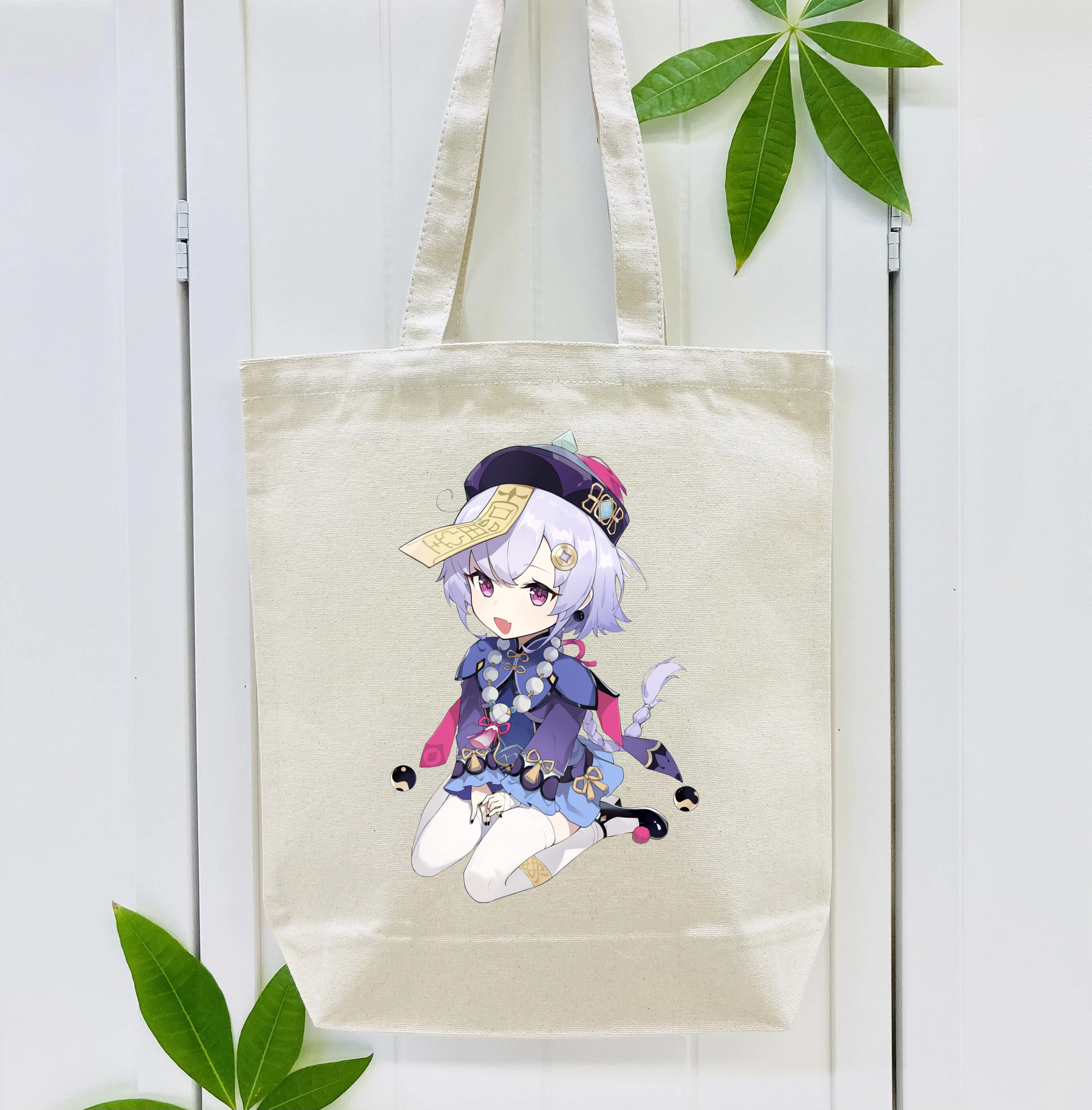 げんし神 七七 なな  genshin Nana 縦型キャンバス生地手提げバッグ　トートバッグ