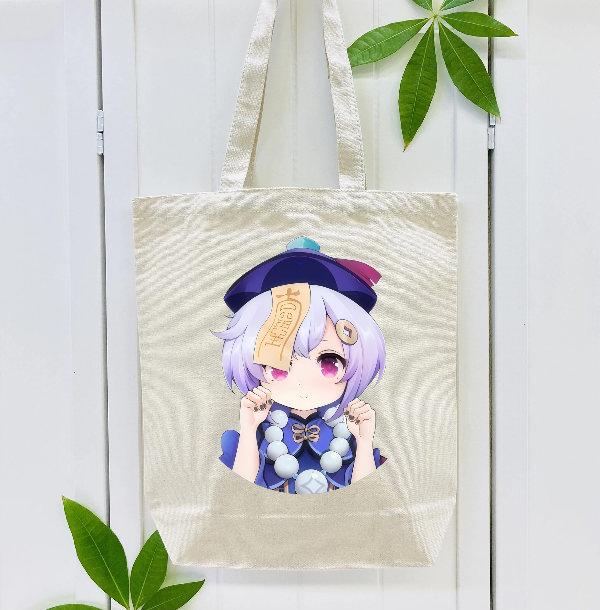 げんし神 七七 なな  genshin Nana 縦型キャンバス生地手提げバッグ　トートバッグ
