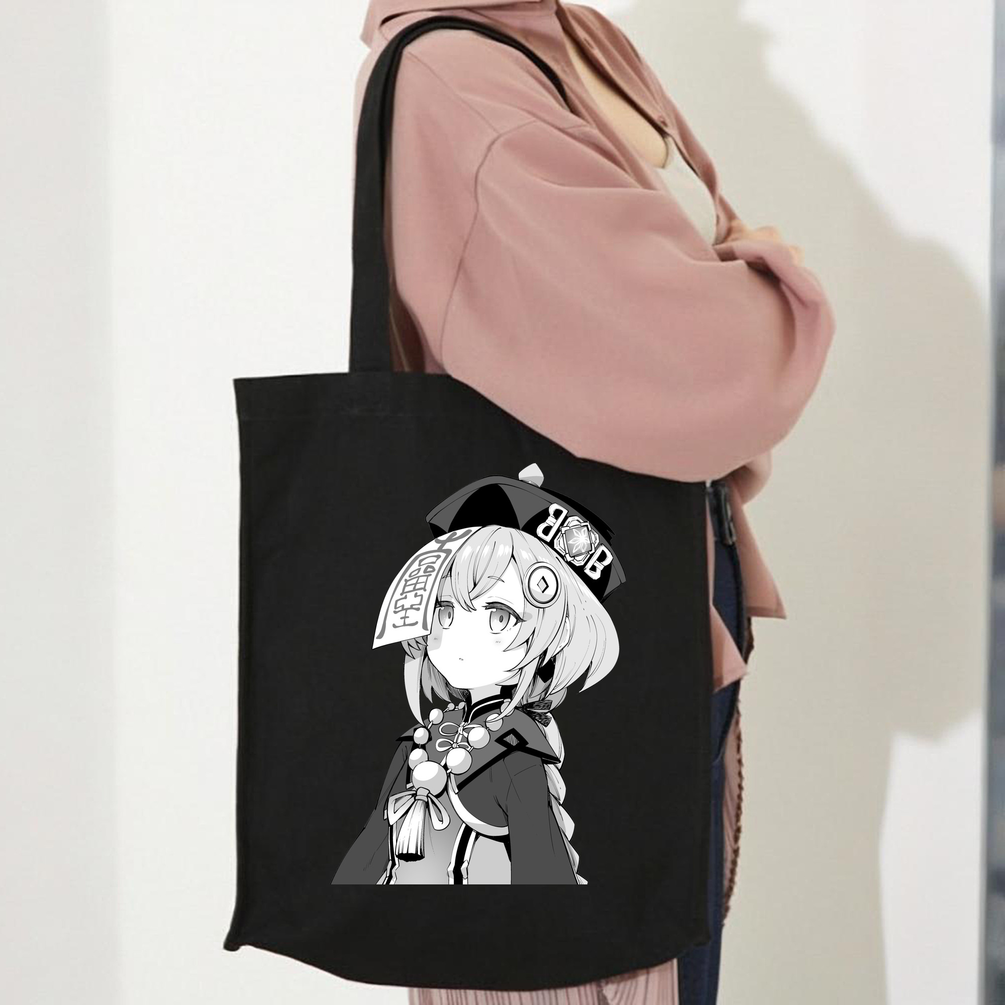 げんし神 七七 なな  genshin Nana 縦型キャンバス生地手提げバッグ　トートバッグ