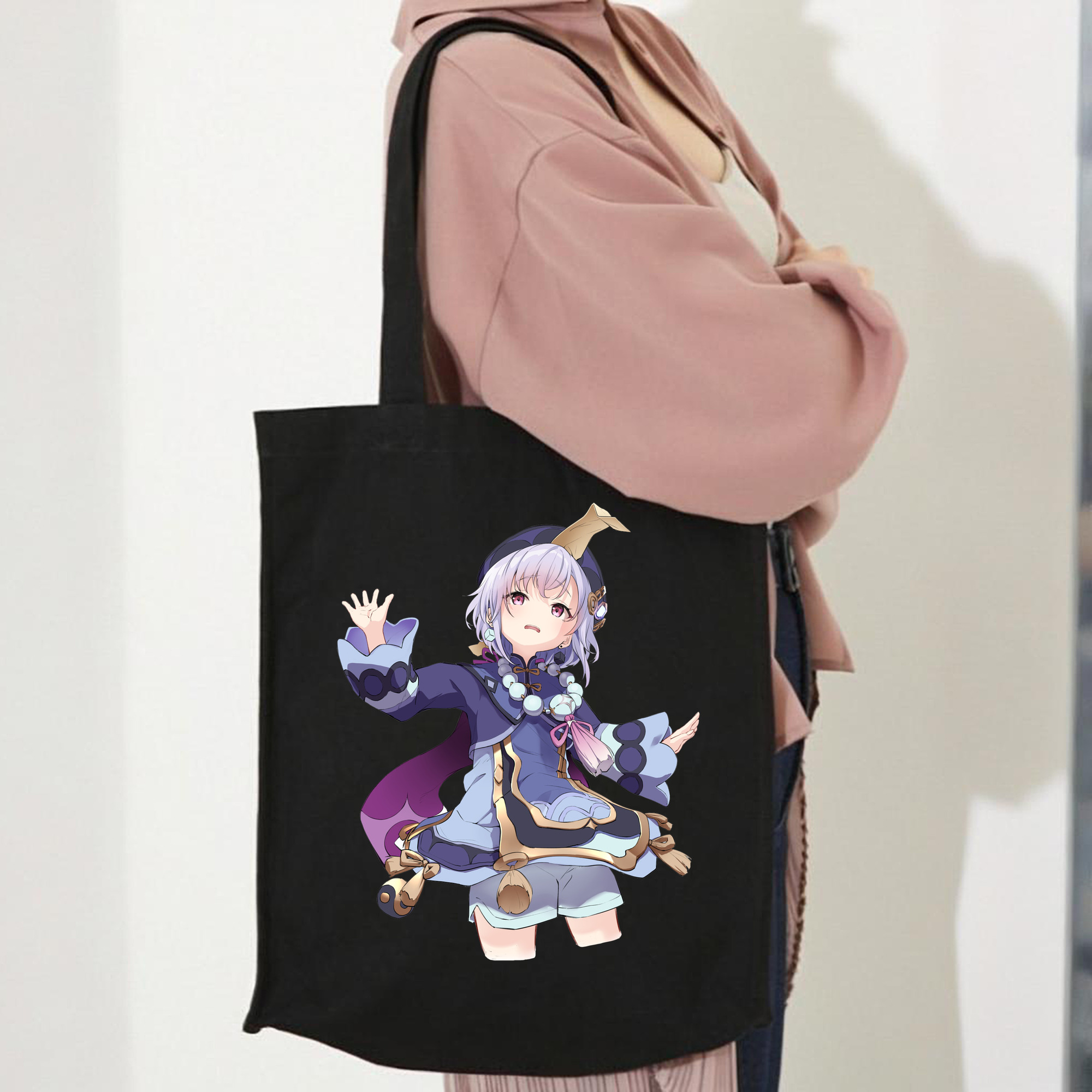 げんし神 七七 なな  genshin Nana 縦型キャンバス生地手提げバッグ　トートバッグ