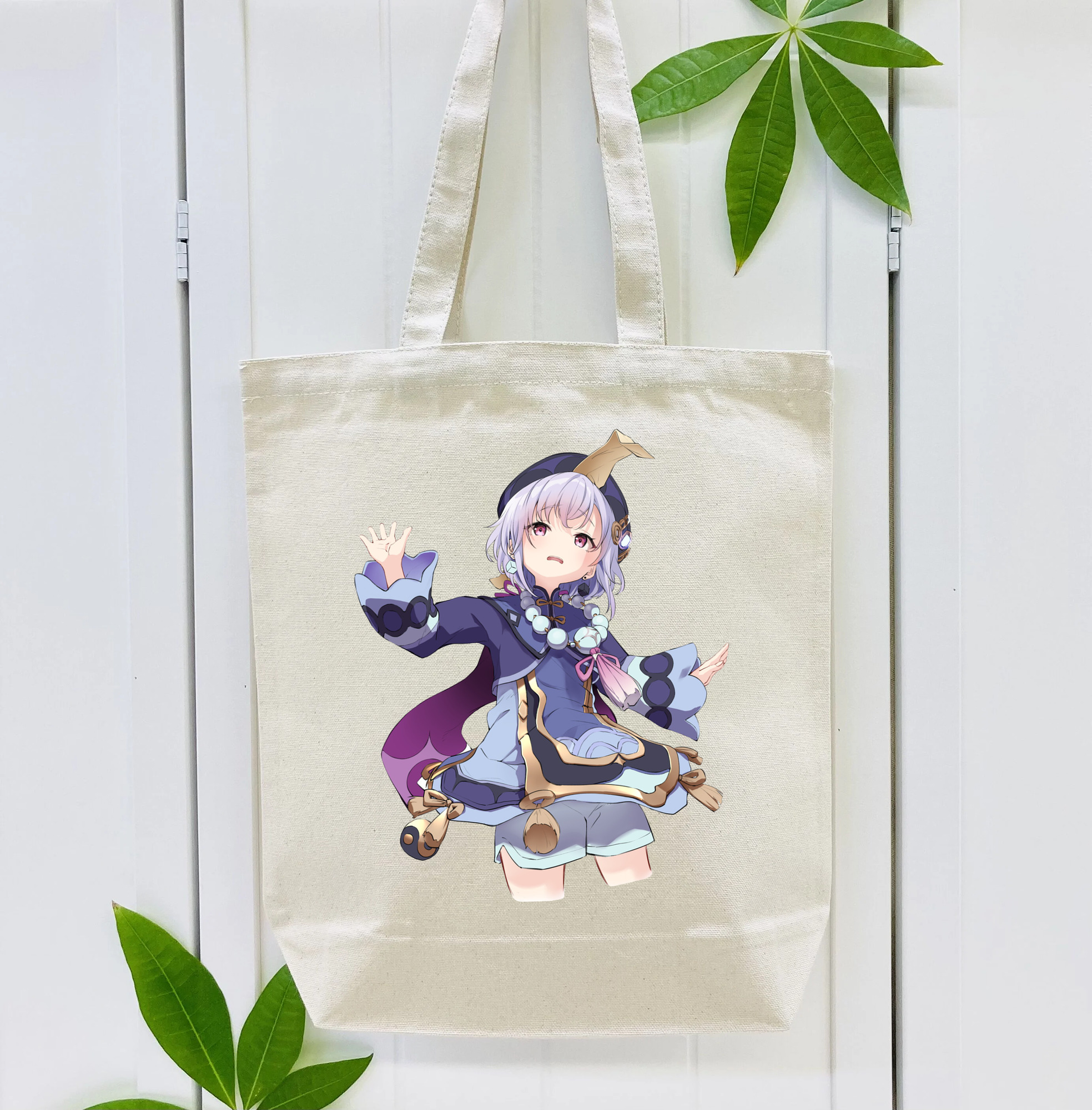 げんし神 七七 なな  genshin Nana 縦型キャンバス生地手提げバッグ　トートバッグ