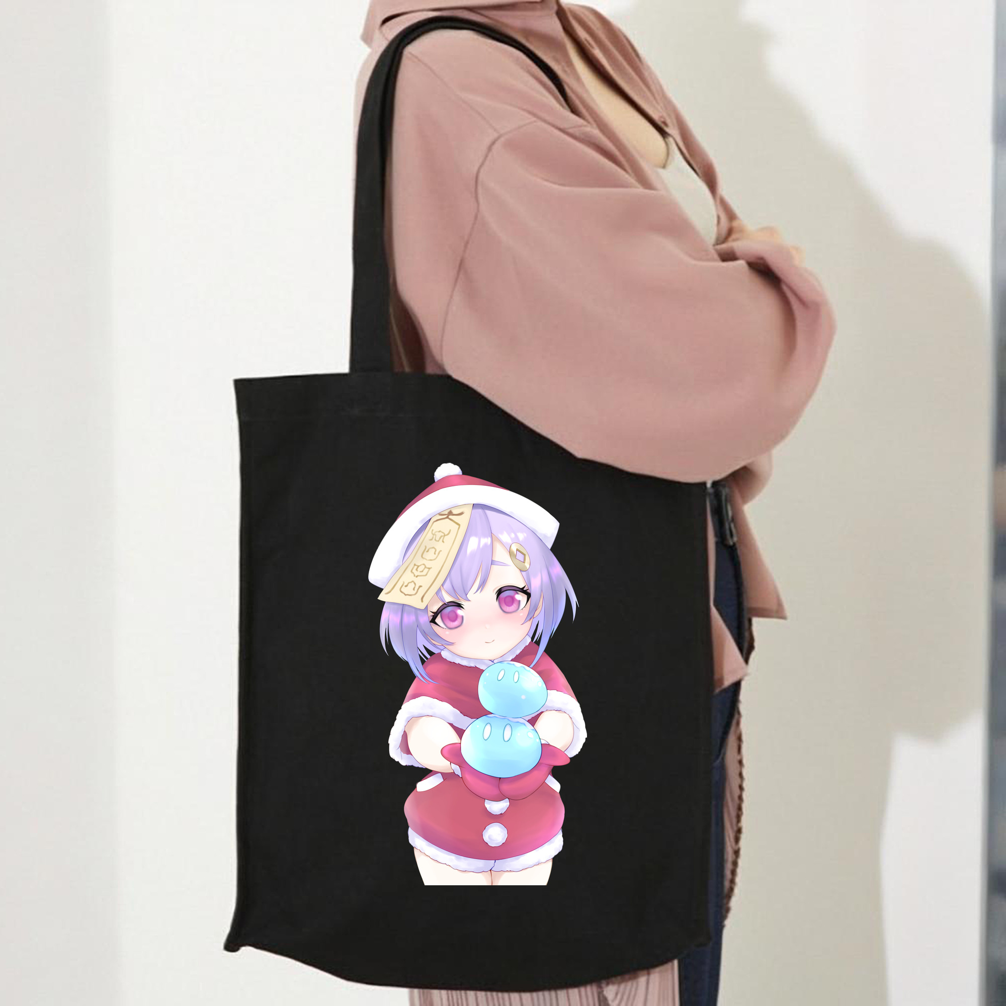 げんし神 七七 なな  genshin Nana 縦型キャンバス生地手提げバッグ　トートバッグ