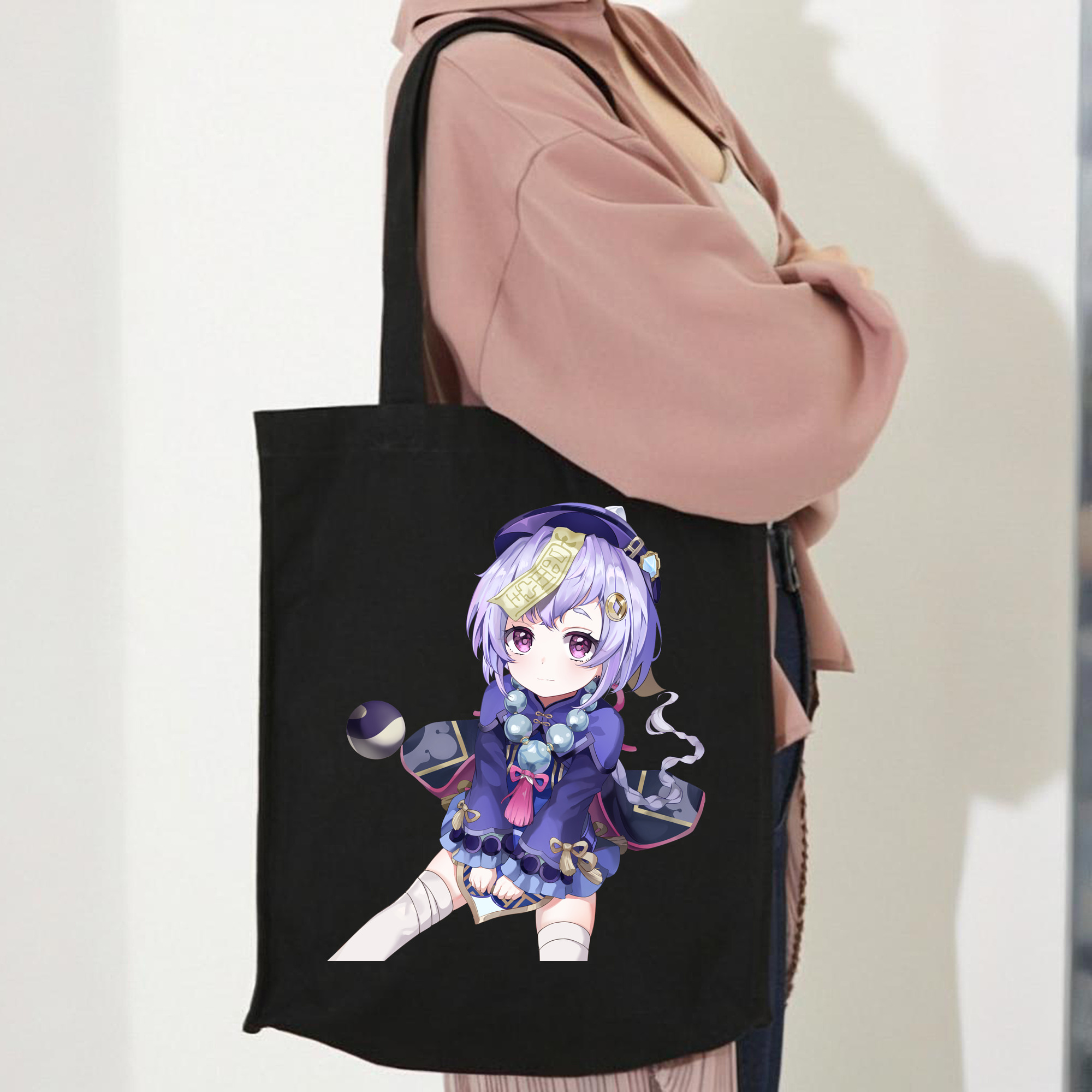 げんし神 七七 なな  genshin Nana 縦型キャンバス生地手提げバッグ　トートバッグ