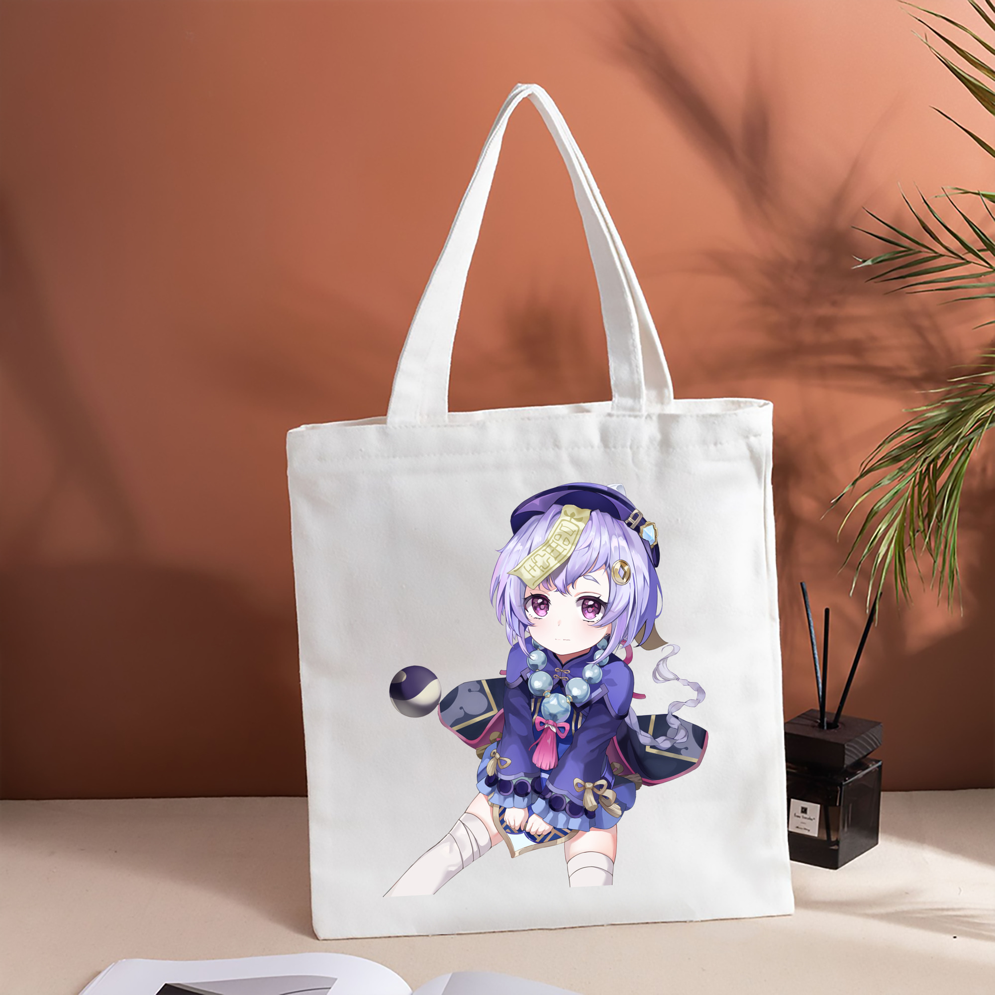 げんし神 七七 なな  genshin Nana 縦型キャンバス生地手提げバッグ　トートバッグ