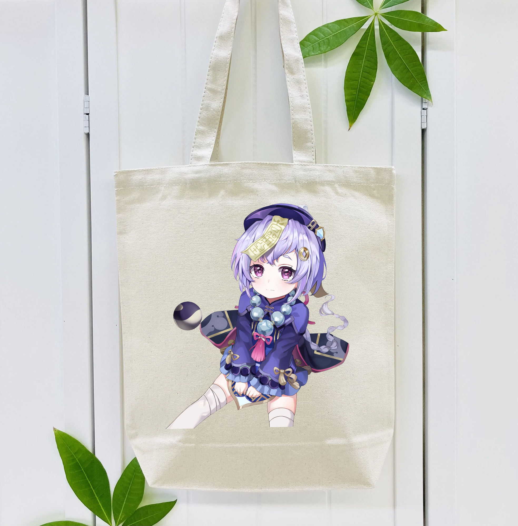 げんし神 七七 なな  genshin Nana 縦型キャンバス生地手提げバッグ　トートバッグ