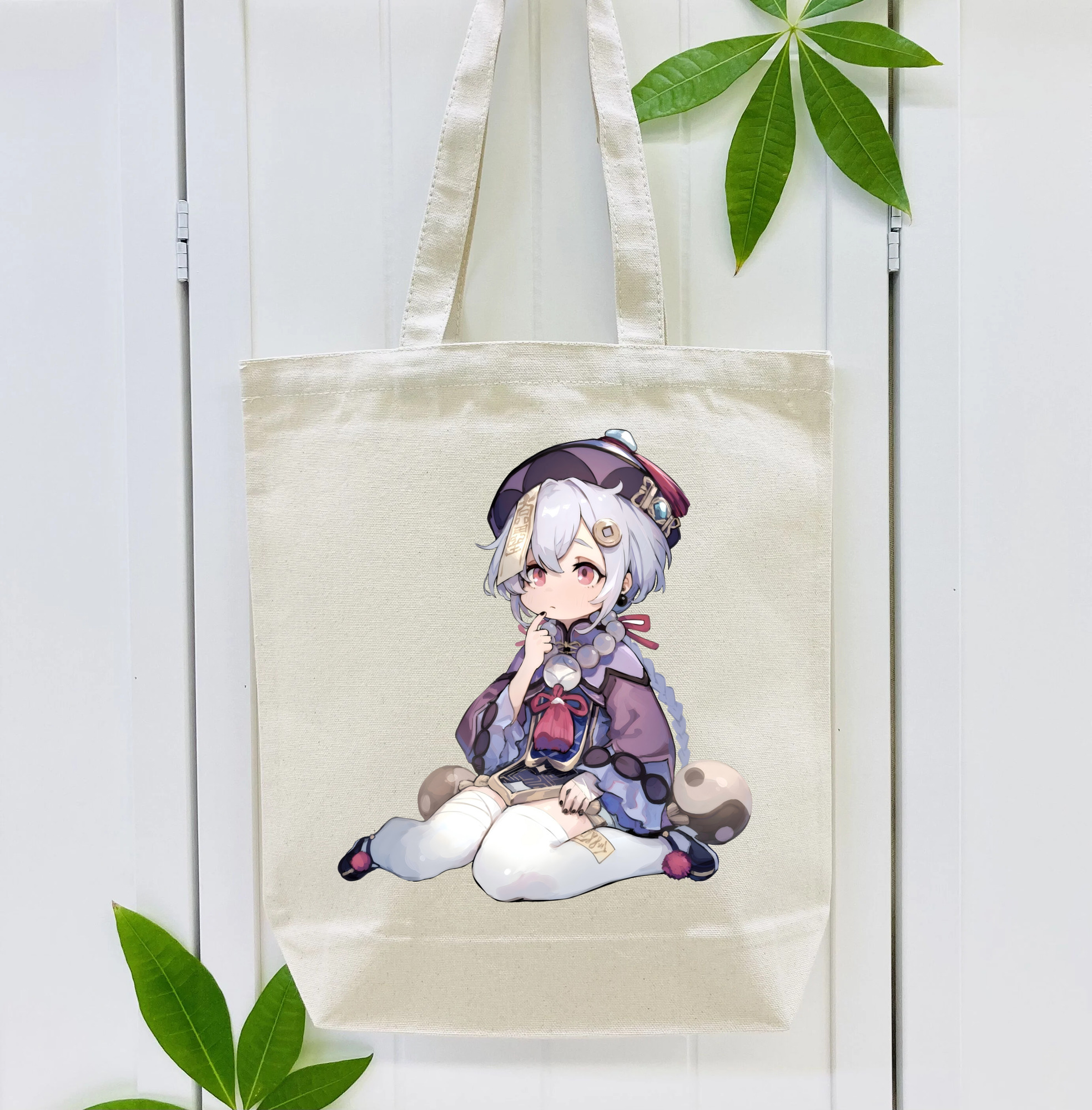 げんし神 七七 なな  genshin Nana 縦型キャンバス生地手提げバッグ　トートバッグ