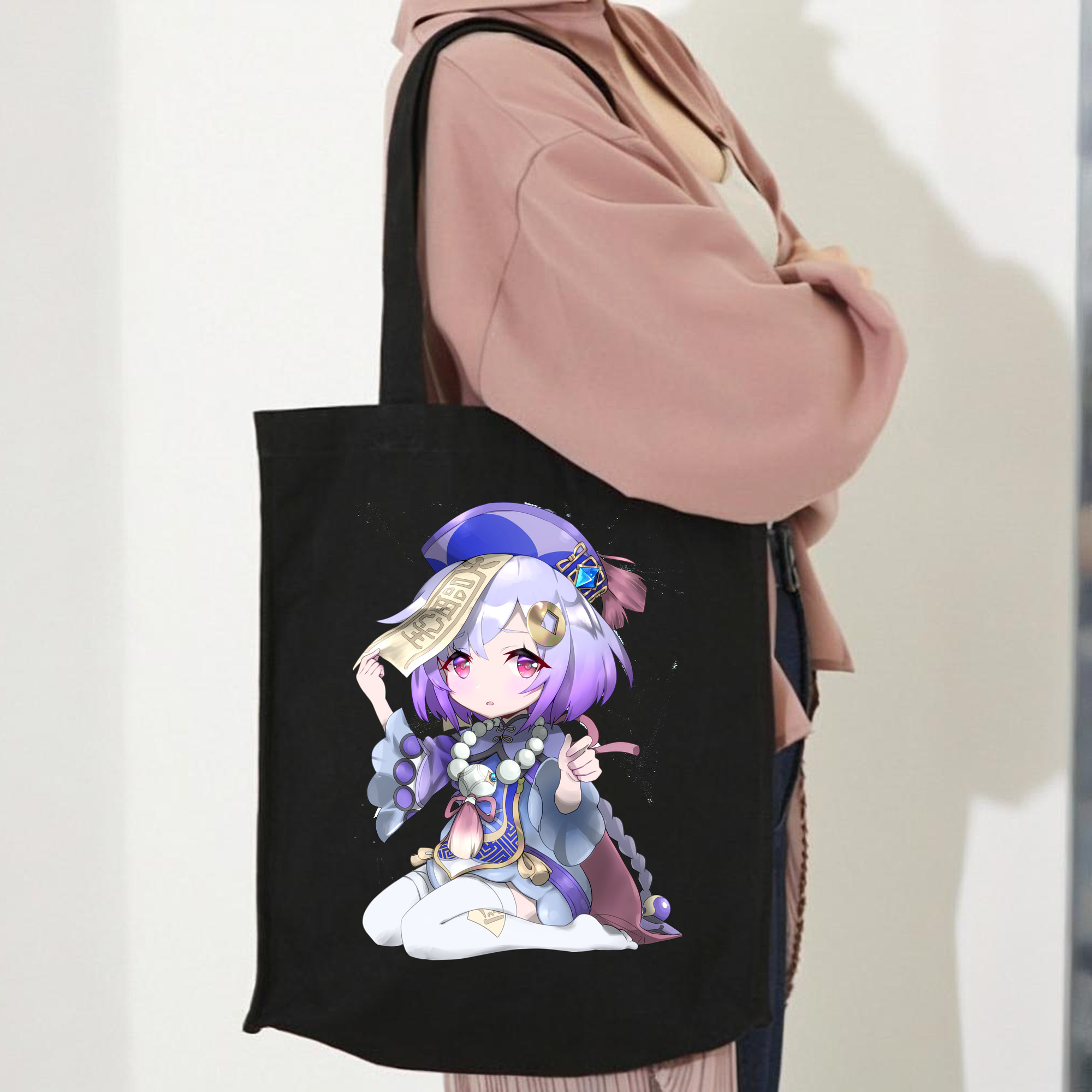 げんし神 七七 なな  genshin Nana 縦型キャンバス生地手提げバッグ　トートバッグ