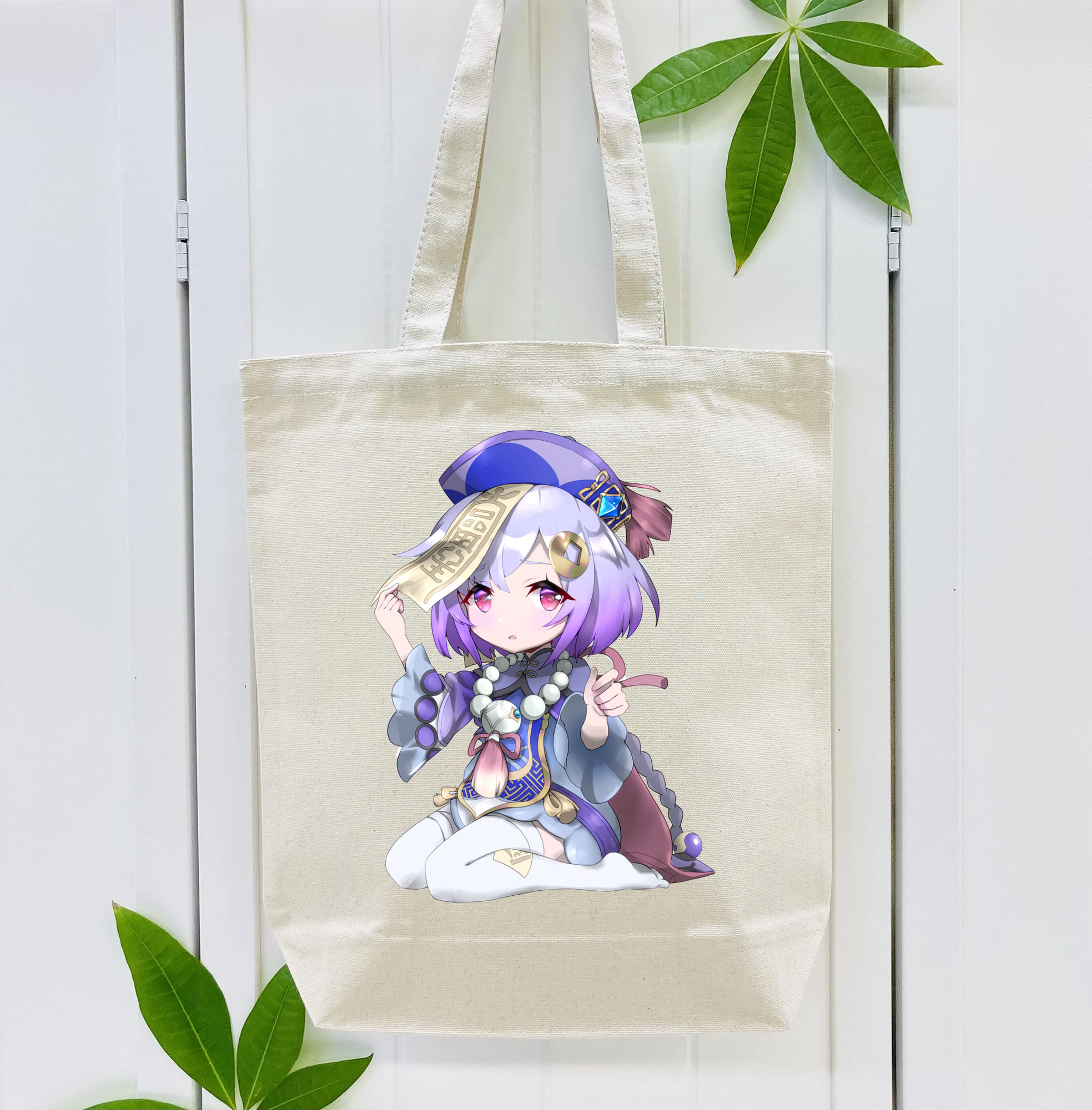 げんし神 七七 なな  genshin Nana 縦型キャンバス生地手提げバッグ　トートバッグ