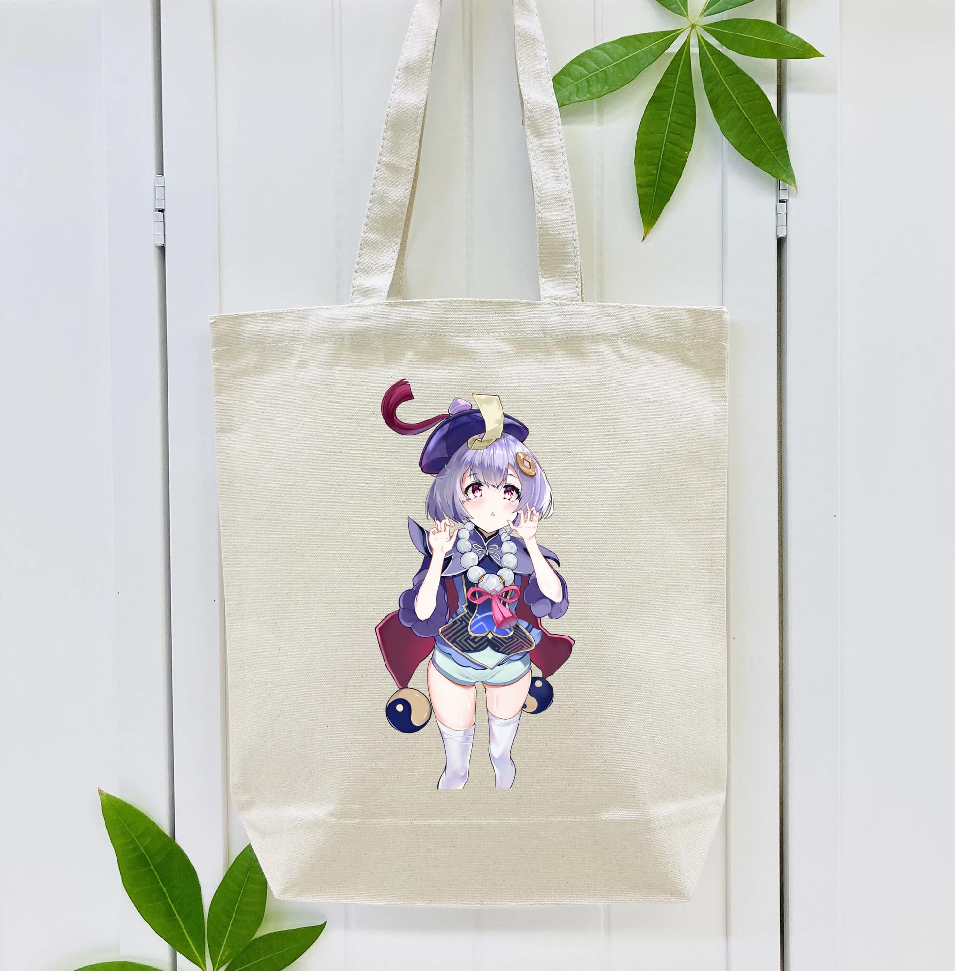 げんし神 七七 なな  genshin Nana 縦型キャンバス生地手提げバッグ　トートバッグ