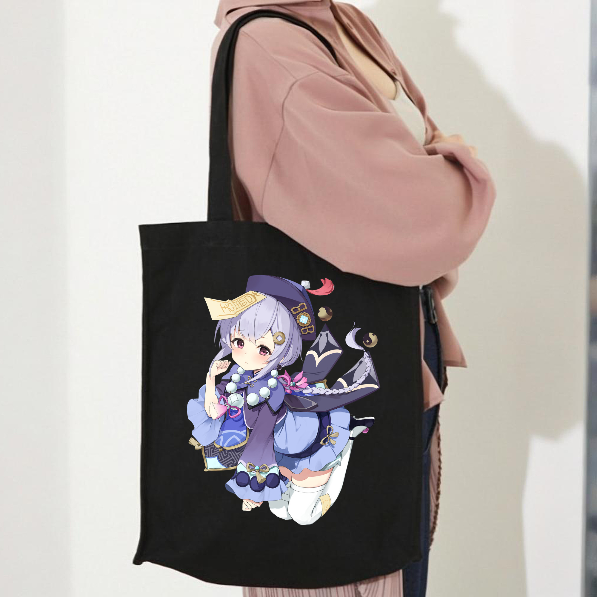 げんし神 七七 なな  genshin Nana 縦型キャンバス生地手提げバッグ　トートバッグ