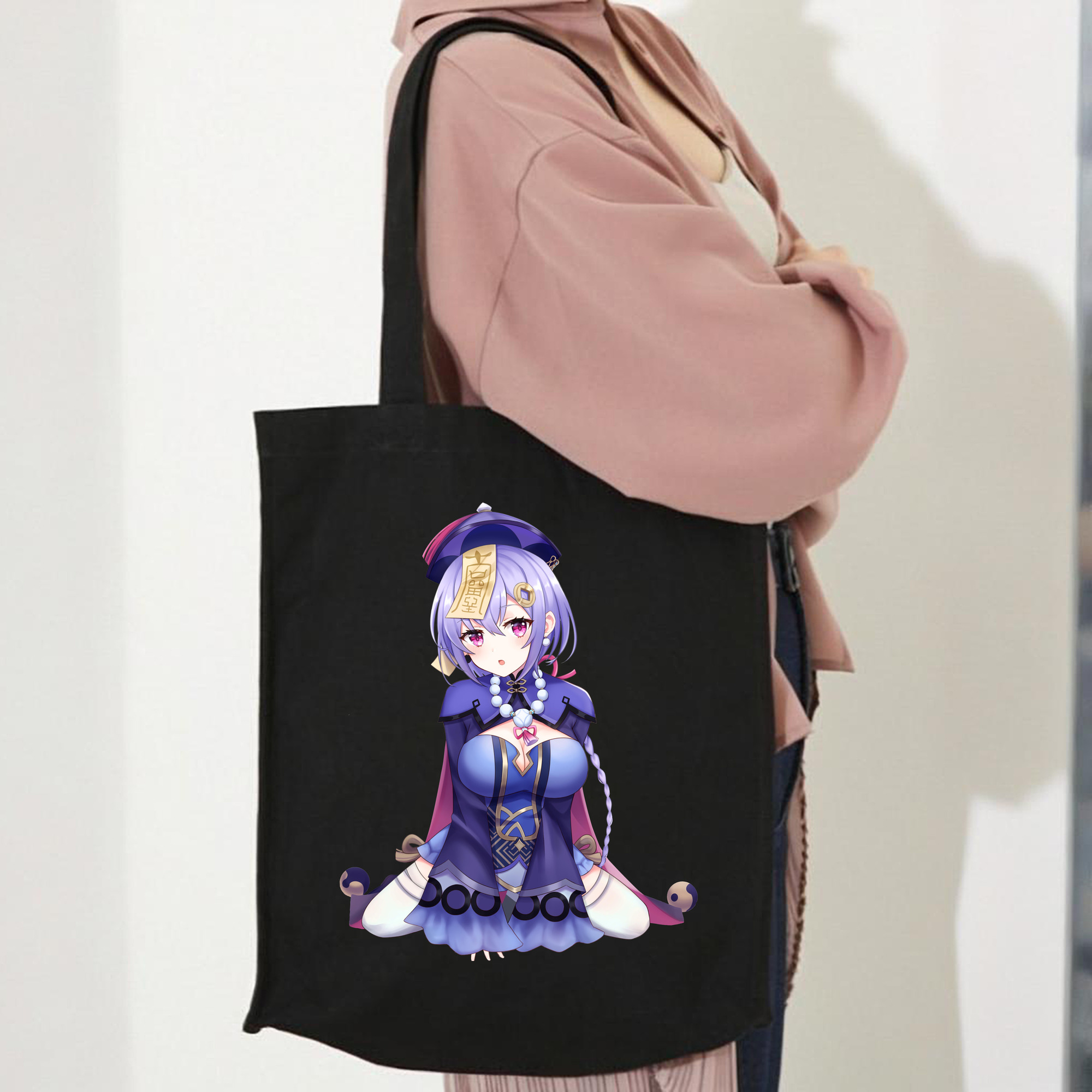 げんし神 七七 なな  genshin Nana 縦型キャンバス生地手提げバッグ　トートバッグ