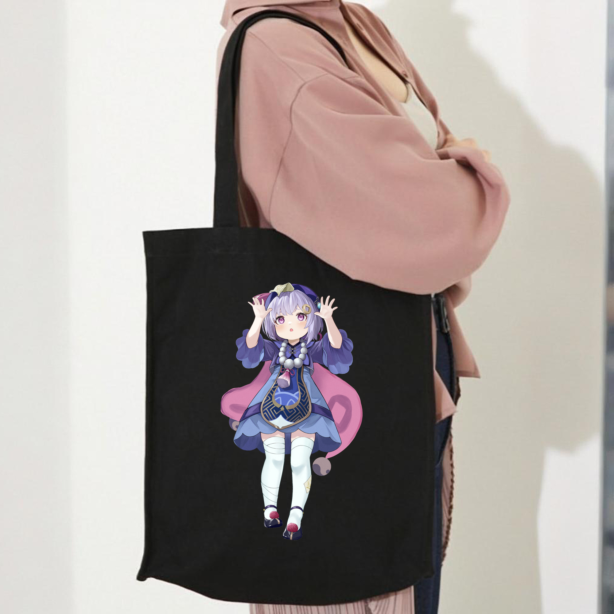 げんし神 七七 なな  genshin Nana 縦型キャンバス生地手提げバッグ　トートバッグ