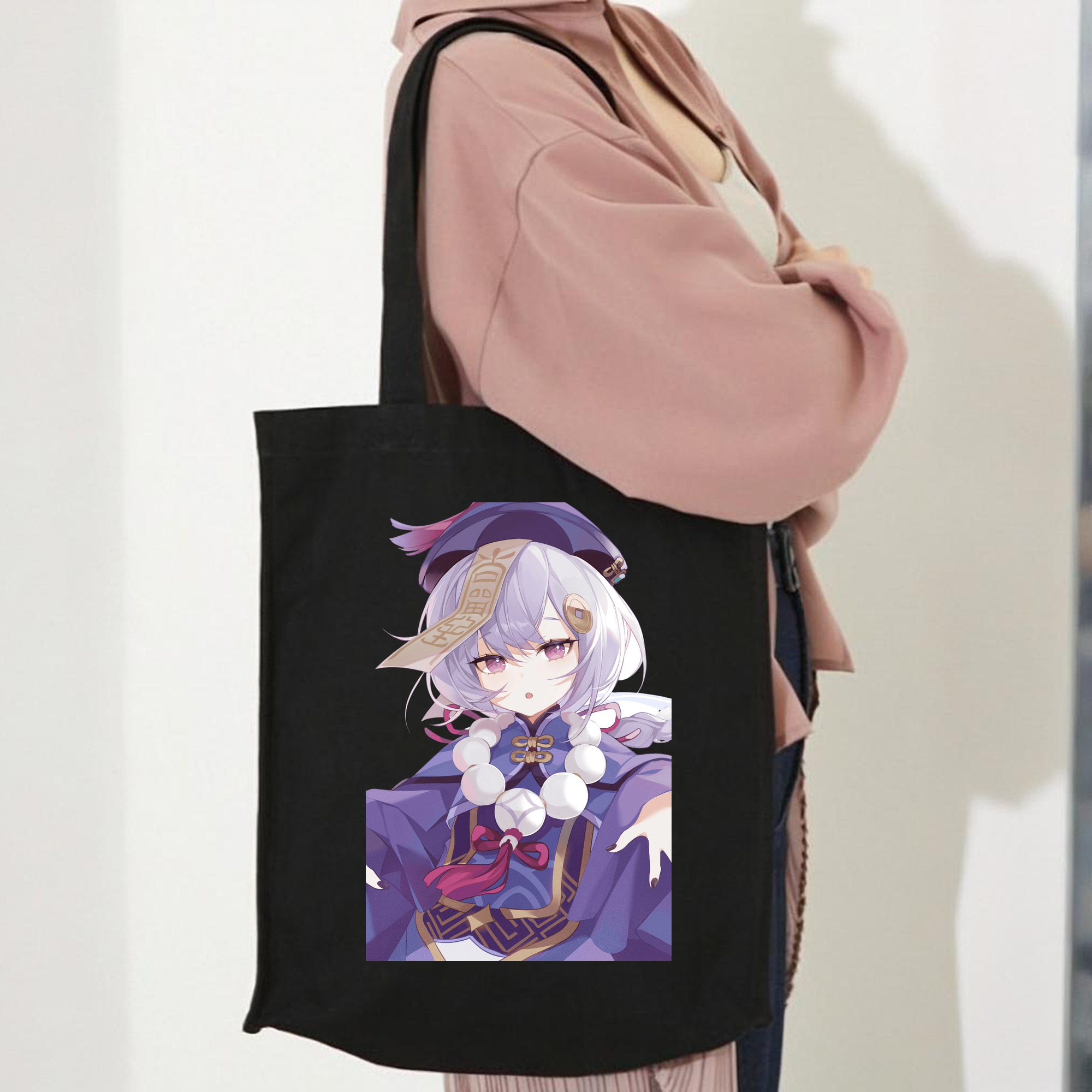 げんし神 七七 なな  genshin Nana 縦型キャンバス生地手提げバッグ　トートバッグ