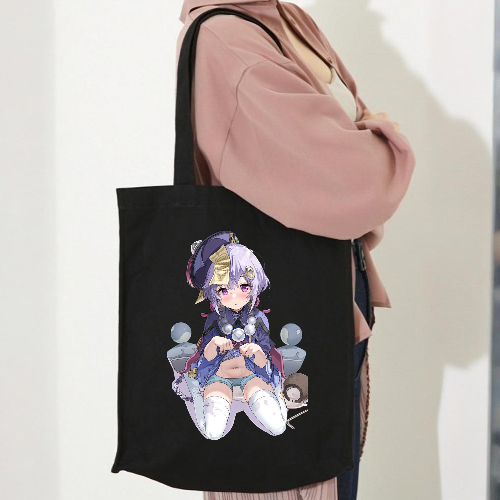 げんし神 七七 なな  genshin Nana 縦型キャンバス生地手提げバッグ　トートバッグ