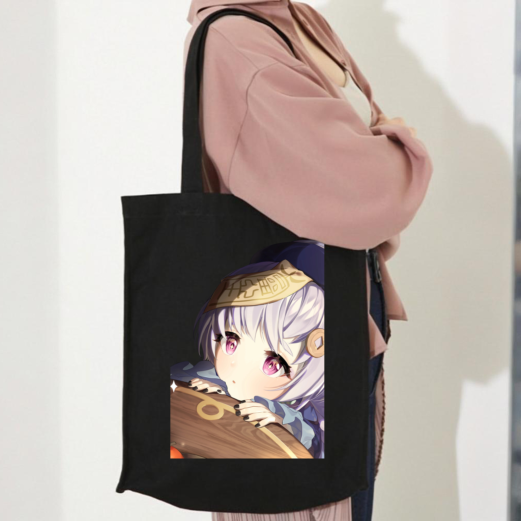 げんし神 七七 なな  genshin Nana 縦型キャンバス生地手提げバッグ　トートバッグ