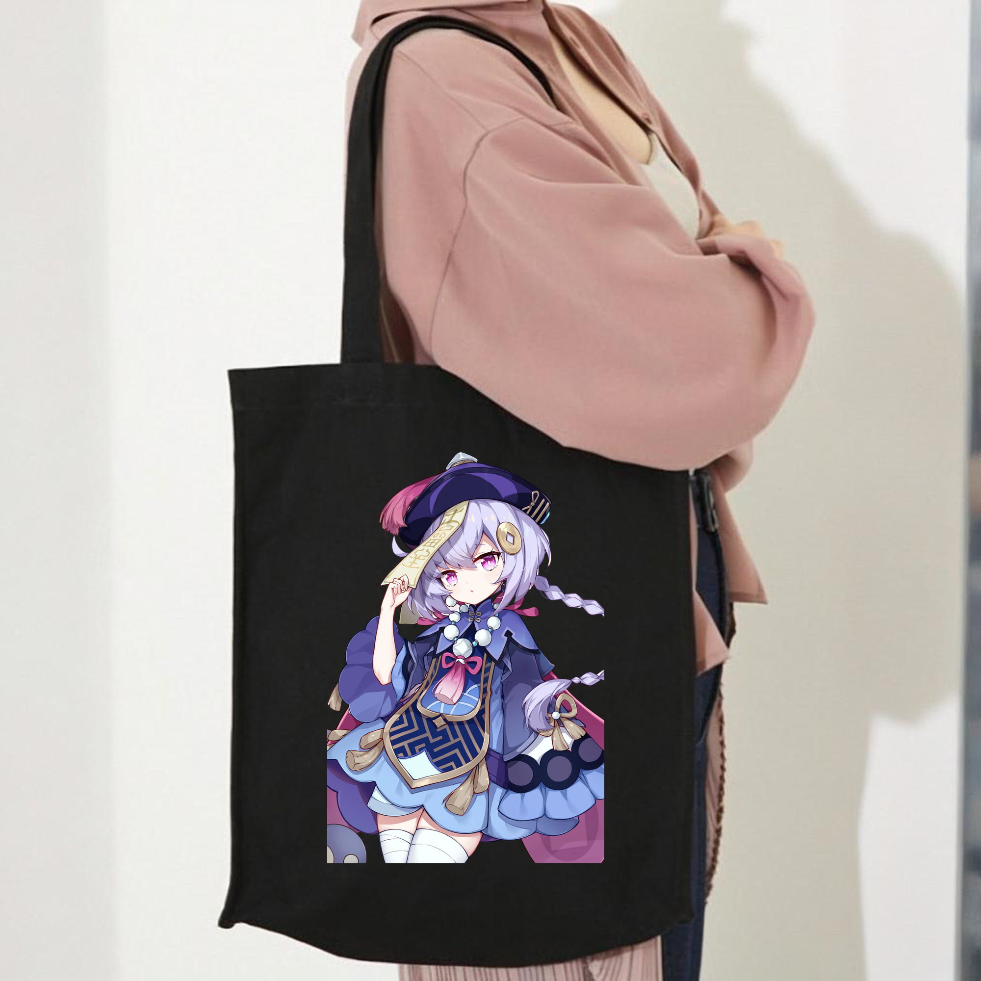 げんし神 七七 なな  genshin Nana 縦型キャンバス生地手提げバッグ　トートバッグ