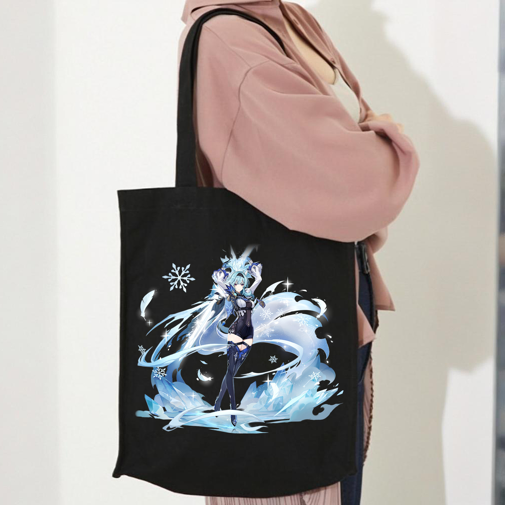 げんし神 优菈 ゆうら genshin Yūra 縦型キャンバス生地手提げバッグ　トートバッグ