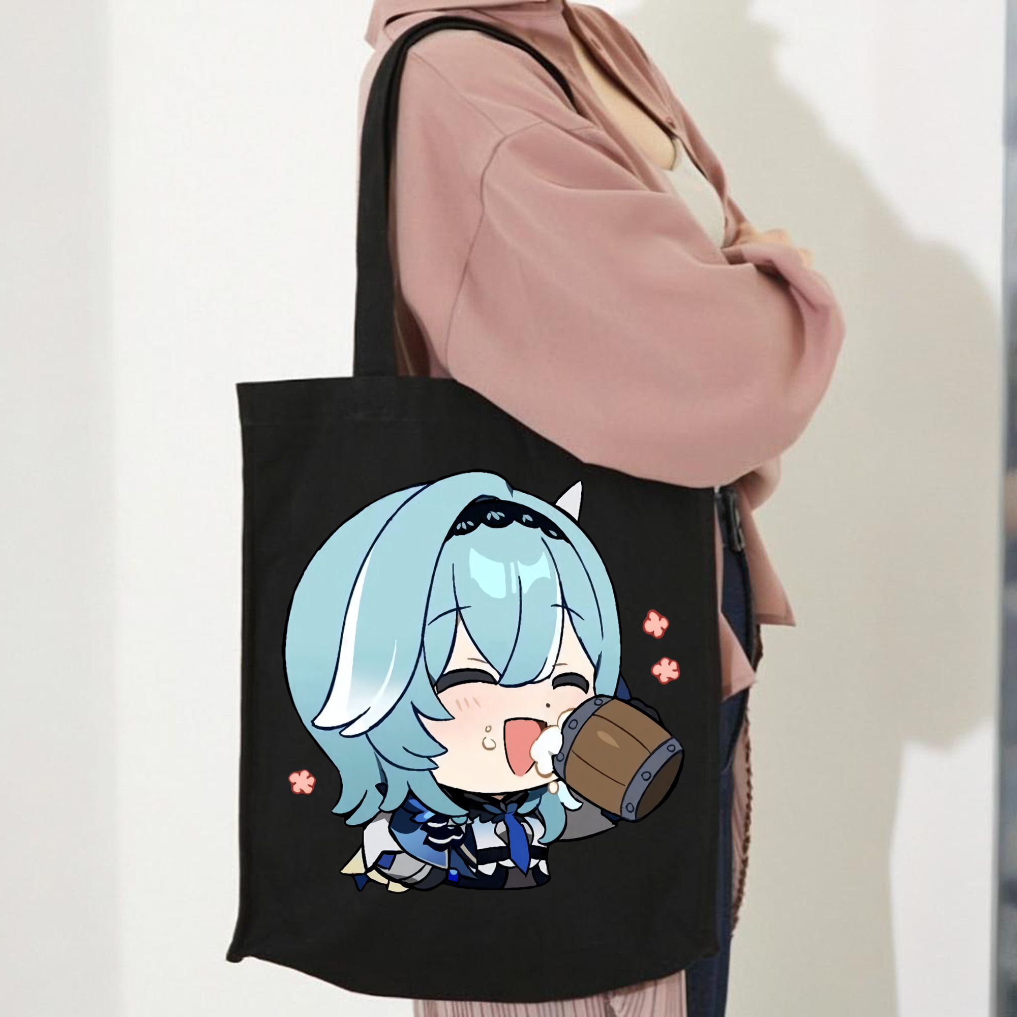げんし神 优菈 ゆうら genshin Yūra 縦型キャンバス生地手提げバッグ　トートバッグ