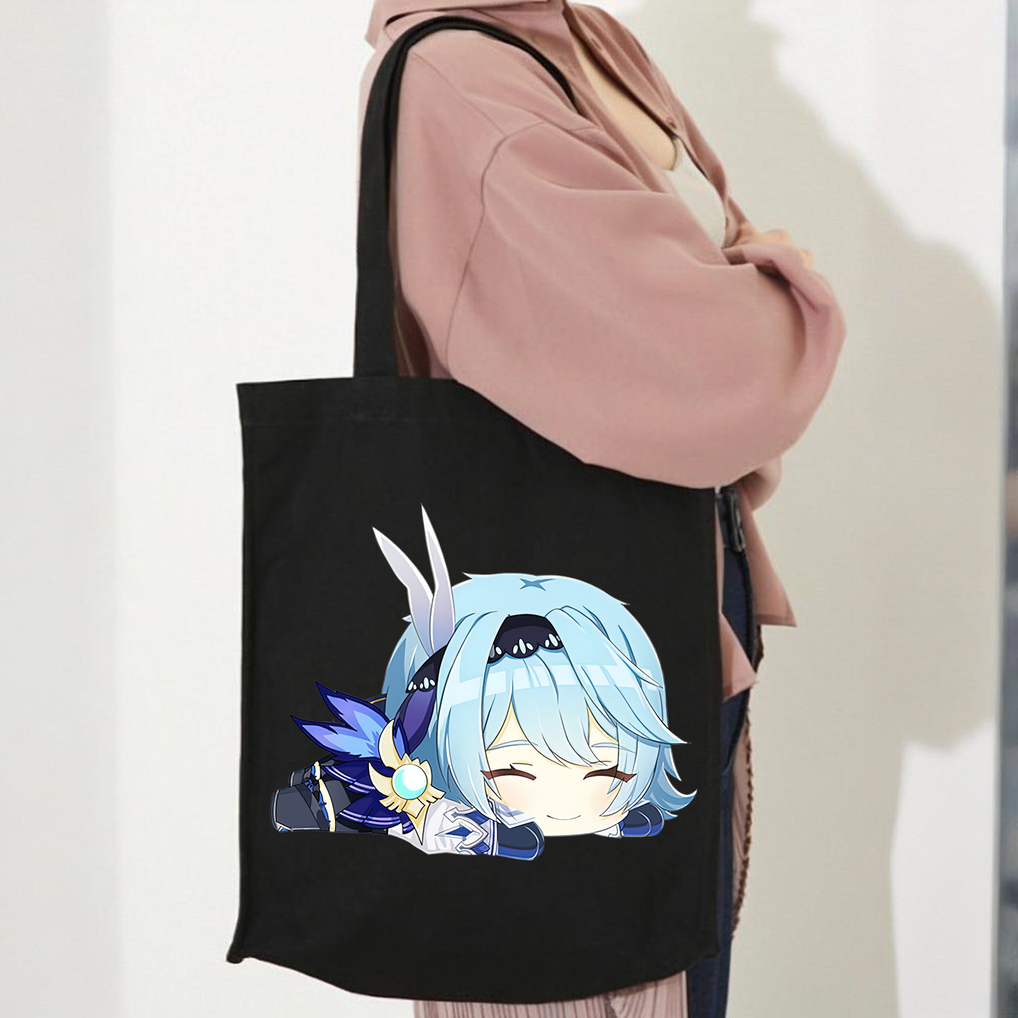 げんし神 优菈 ゆうら genshin Yūra 縦型キャンバス生地手提げバッグ　トートバッグ