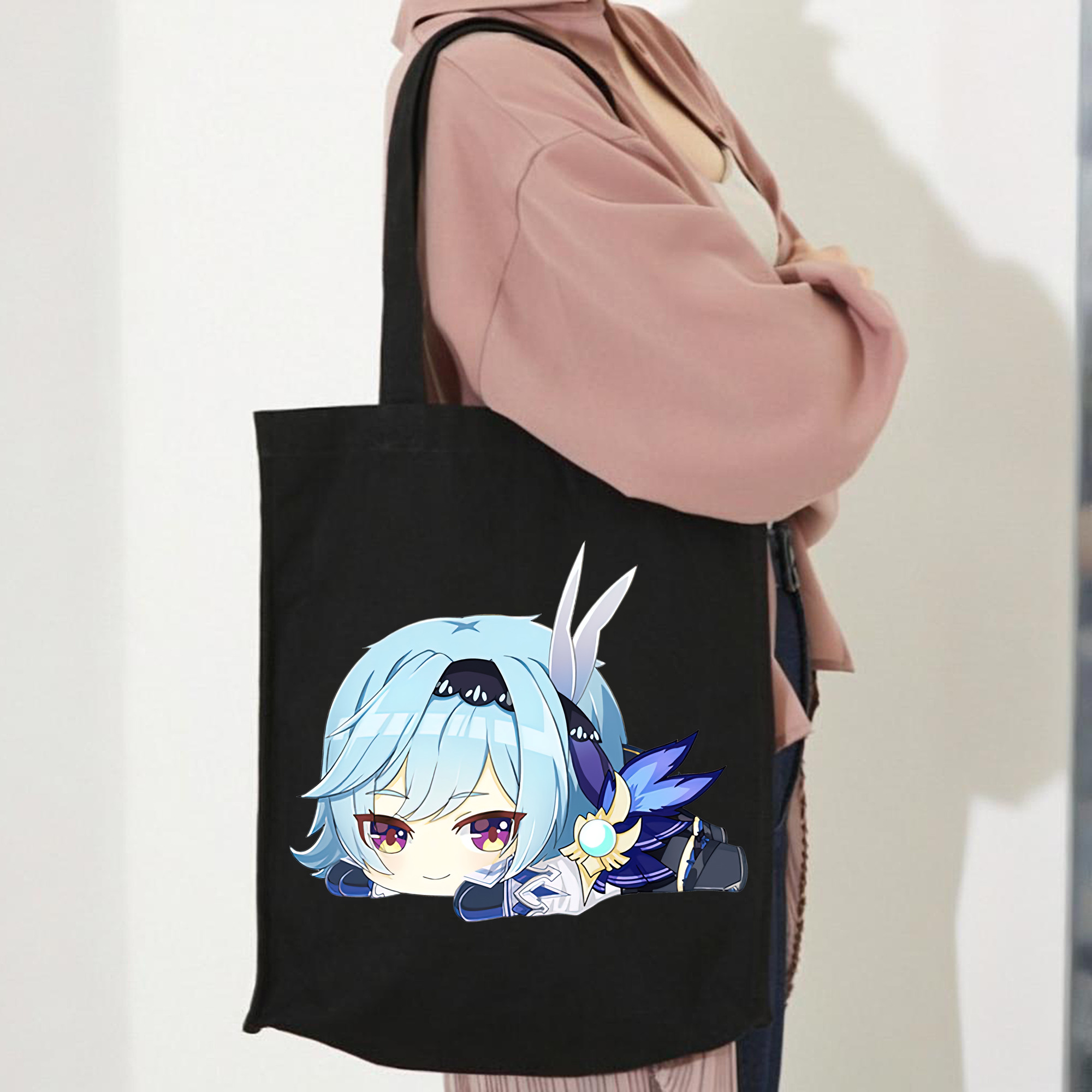 げんし神 优菈 ゆうら genshin Yūra 縦型キャンバス生地手提げバッグ　トートバッグ