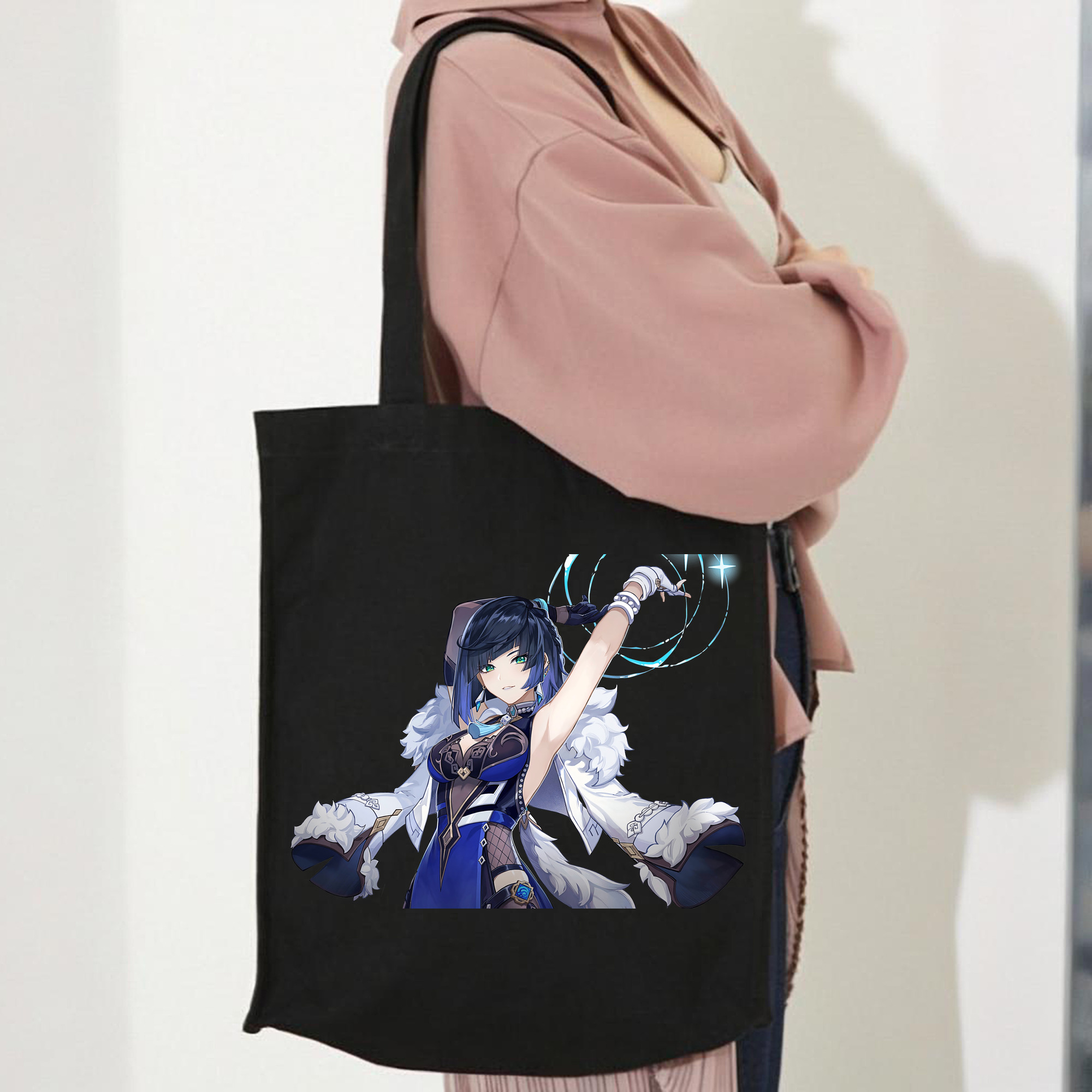 げんし神 夜兰 やらん genshin Yaran 縦型キャンバス生地手提げバッグ　トートバッグ