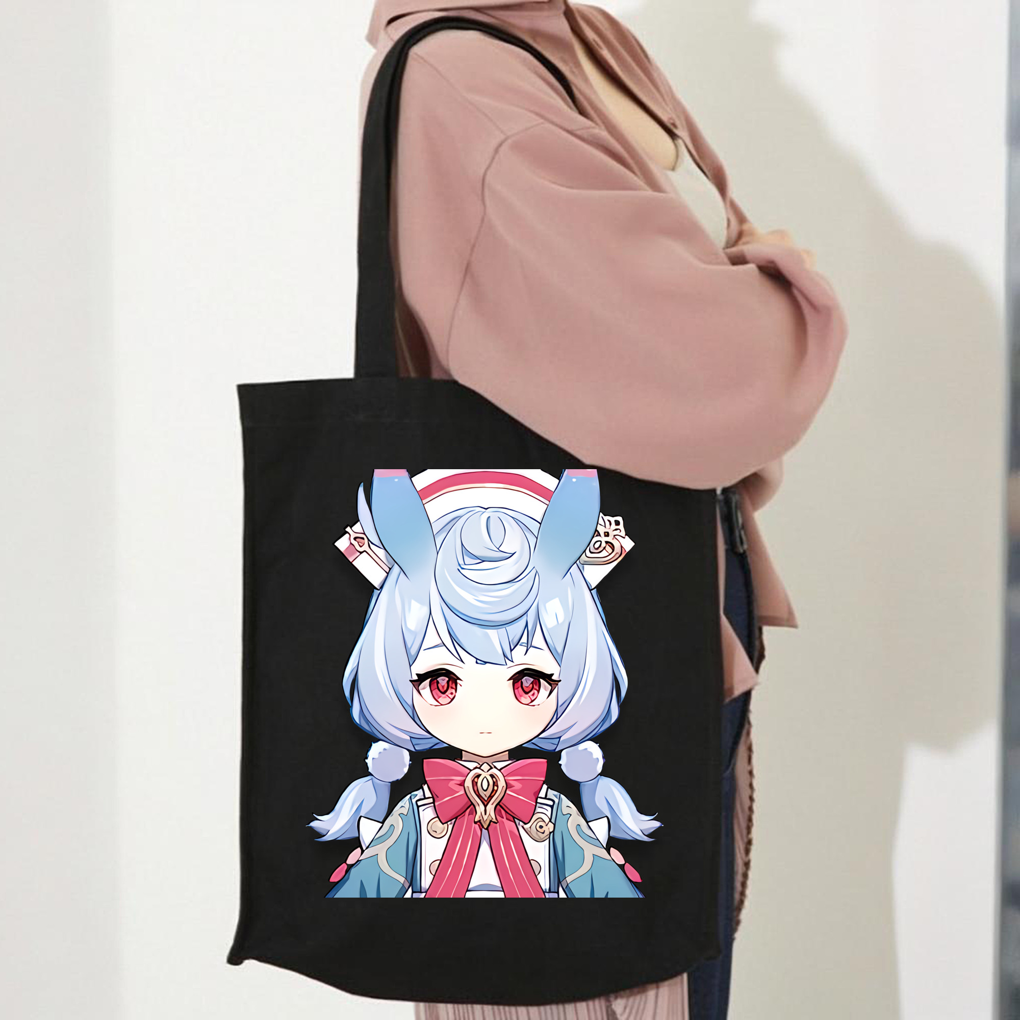 げんし神 シゲウィン genshin Shigewin 縦型キャンバス生地手提げバッグ　トートバッグ