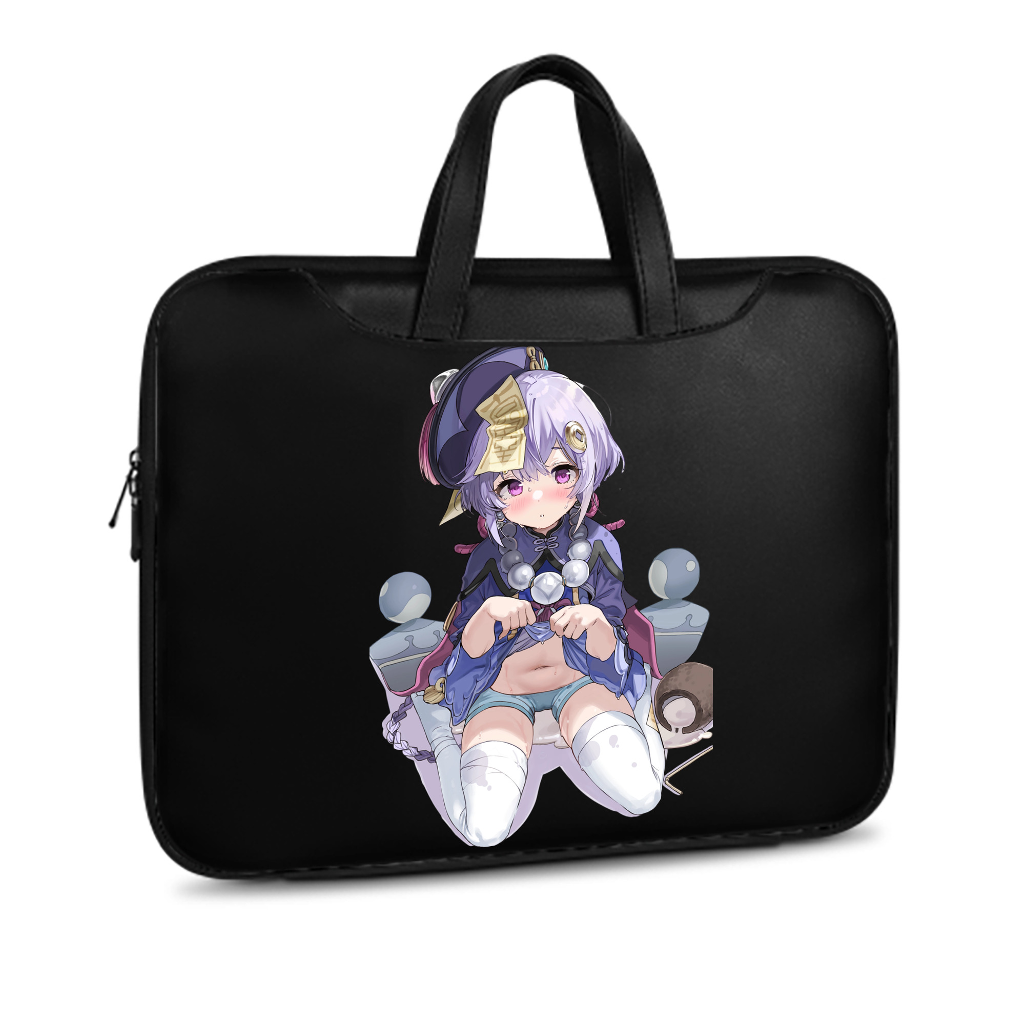 げんし神 七七 なな  genshin Nana レザーラップトップバッグ　ノートパソコンケース