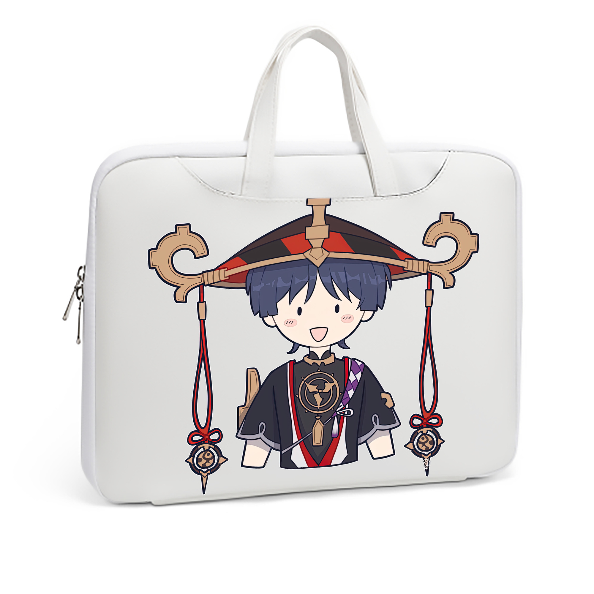 げんし神 さんペい genshin Sanpei レザーラップトップバッグ　ノートパソコンケース
