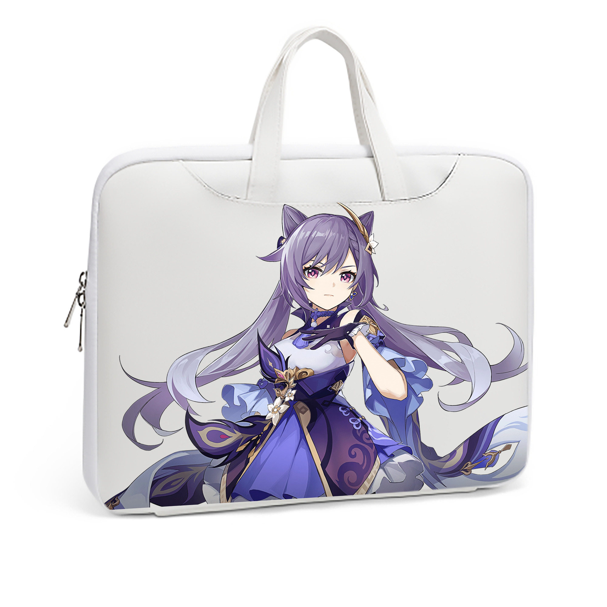 げんし神 刻晴 こくせい genshin Kokusei レザーラップトップバッグ　ノートパソコンケース