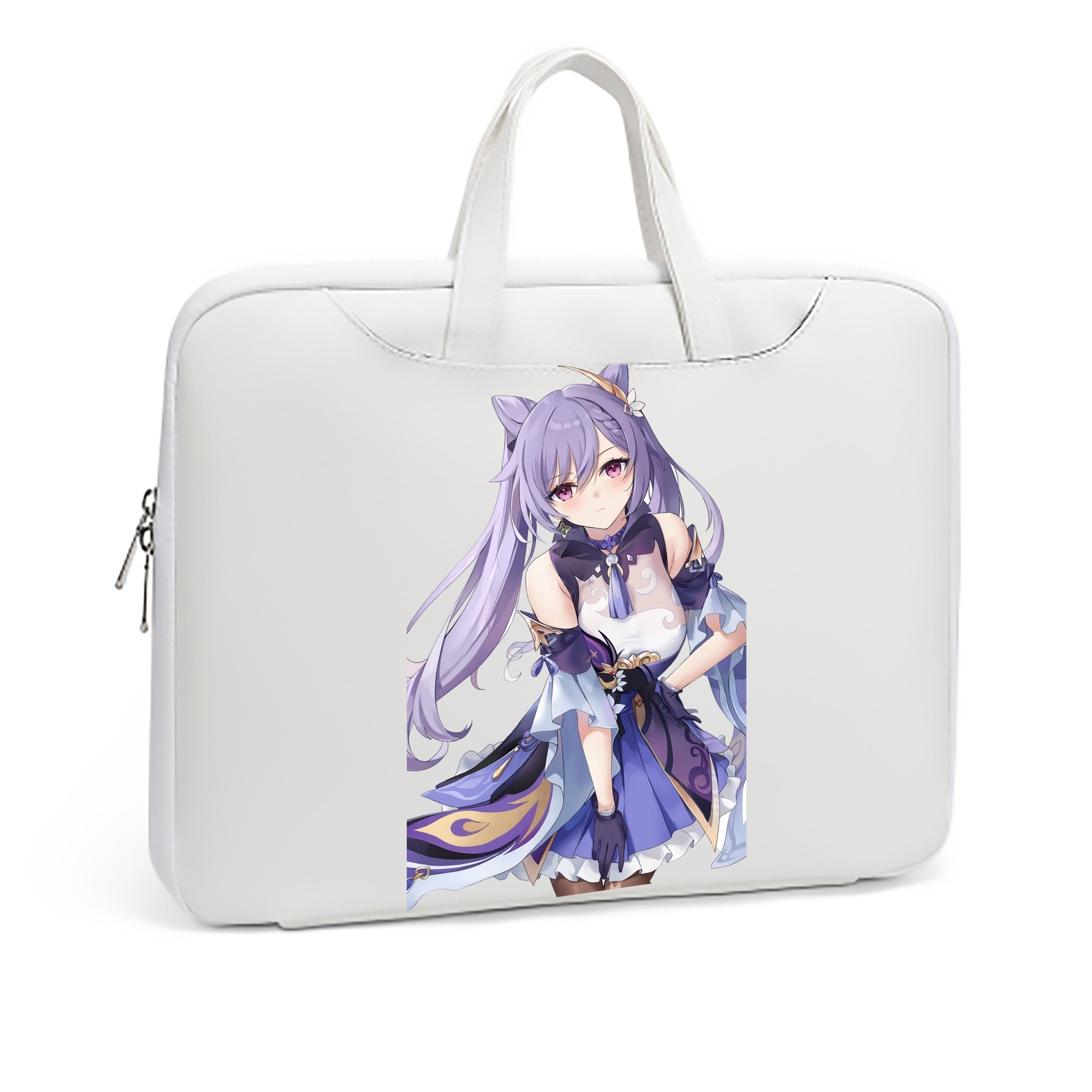 げんし神 刻晴 こくせい genshin Kokusei レザーラップトップバッグ　ノートパソコンケース