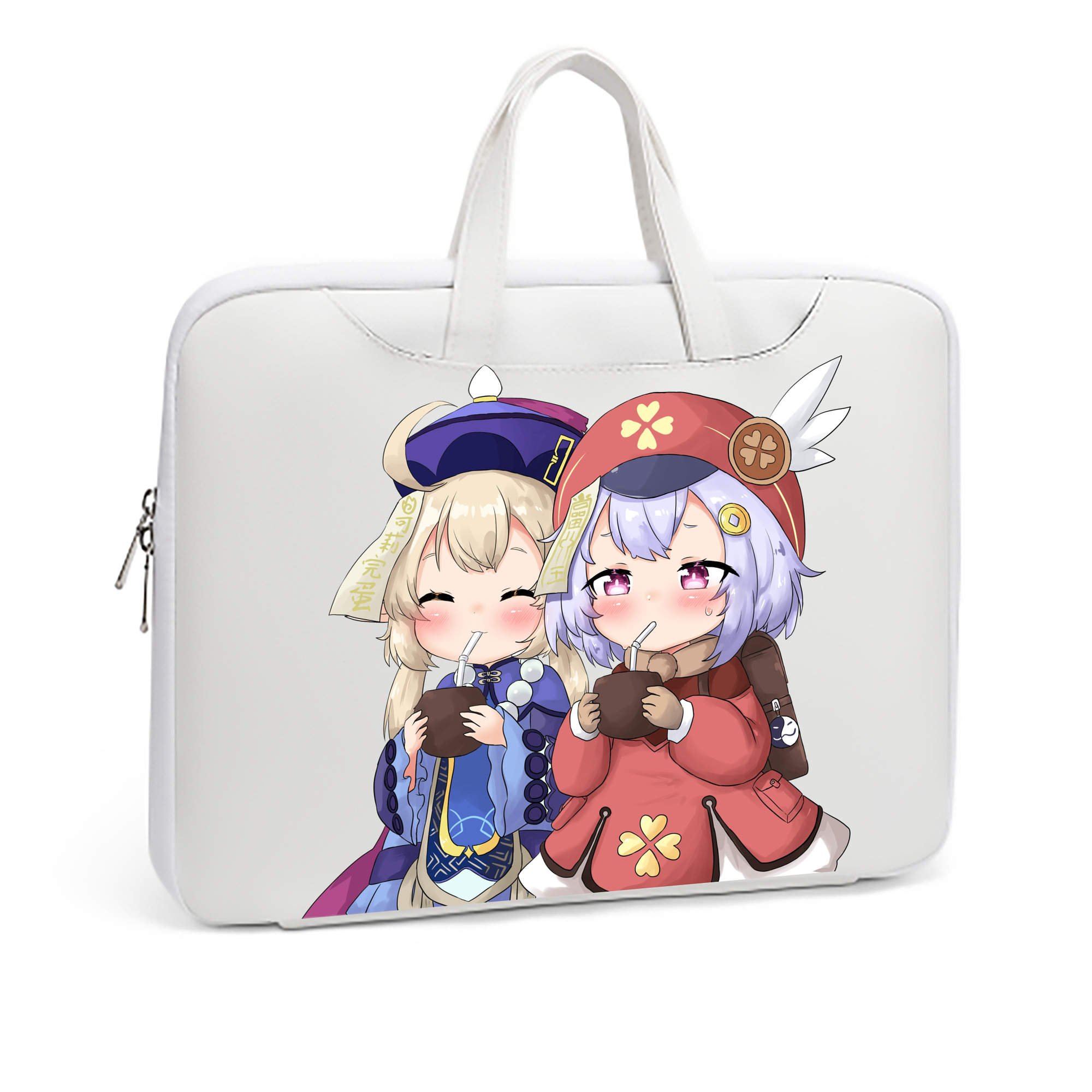 げんし神 七七 なな  genshin Nana レザーラップトップバッグ　ノートパソコンケース