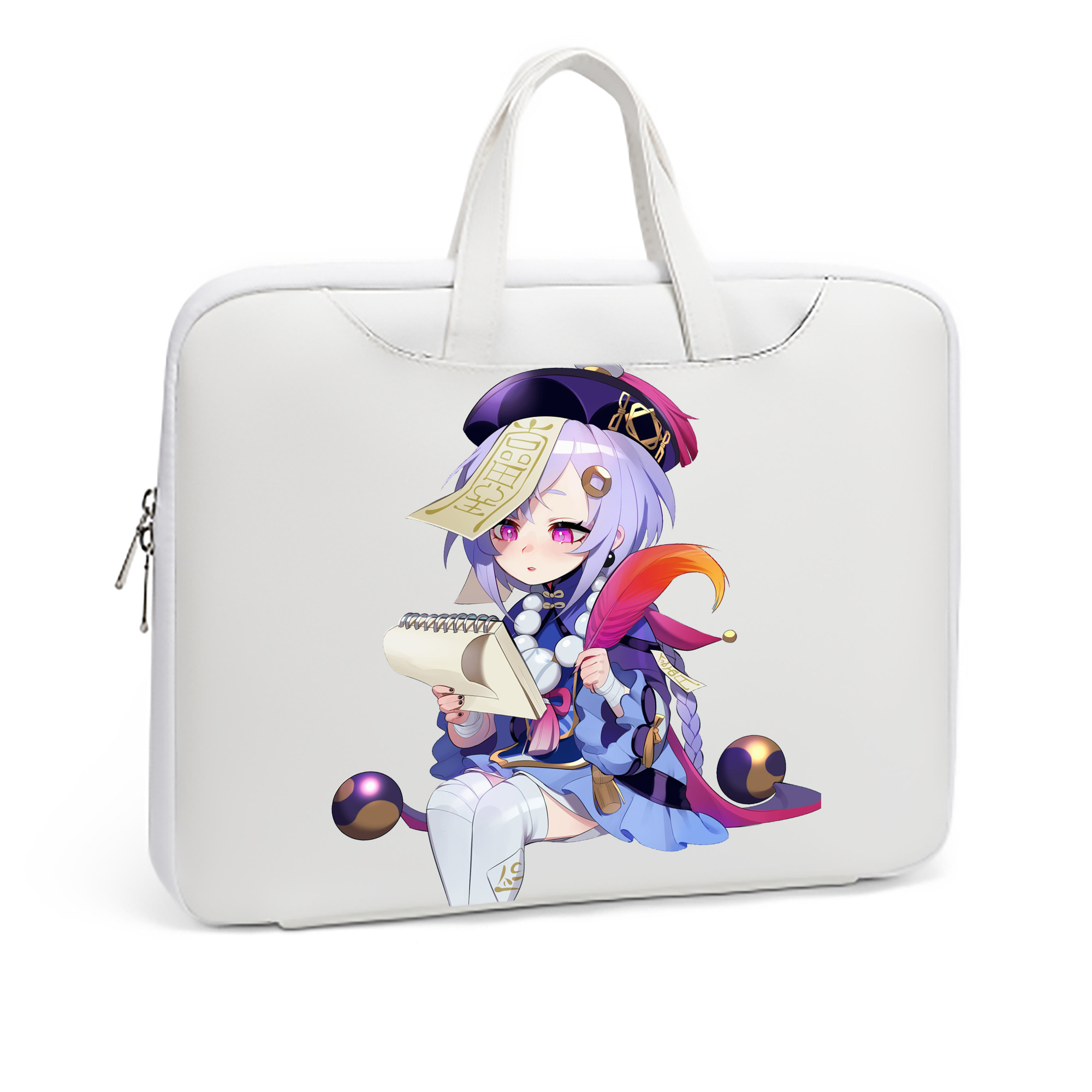 げんし神 七七 なな  genshin Nana レザーラップトップバッグ　ノートパソコンケース
