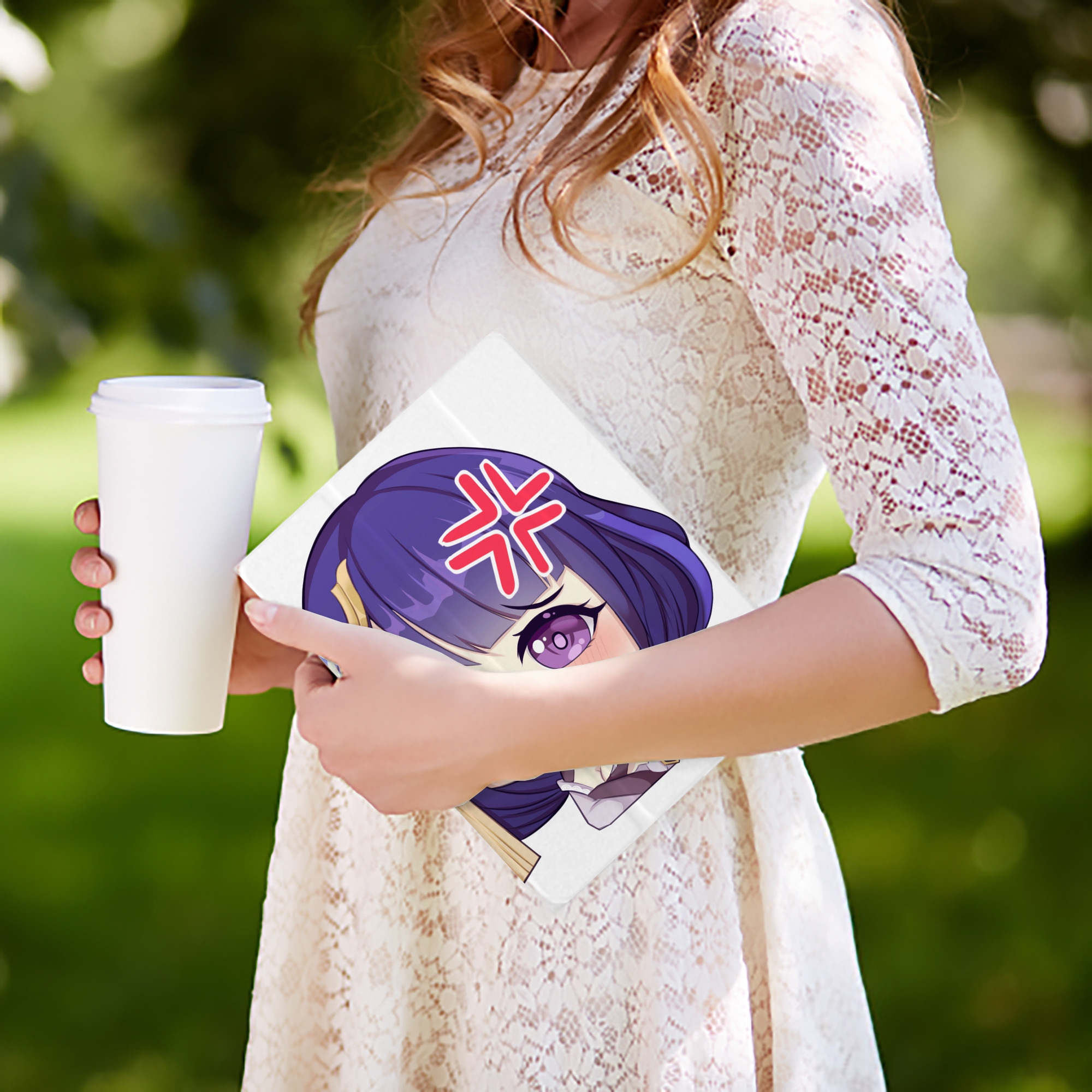 げんし神 雷電将軍 らいでんしょうぐん genshin Raiden Shogun IPad ケース ペン収納付き 三つ折りスタンド PUレザー×シリコン 対応機種9.5/10.5/10.9インチ