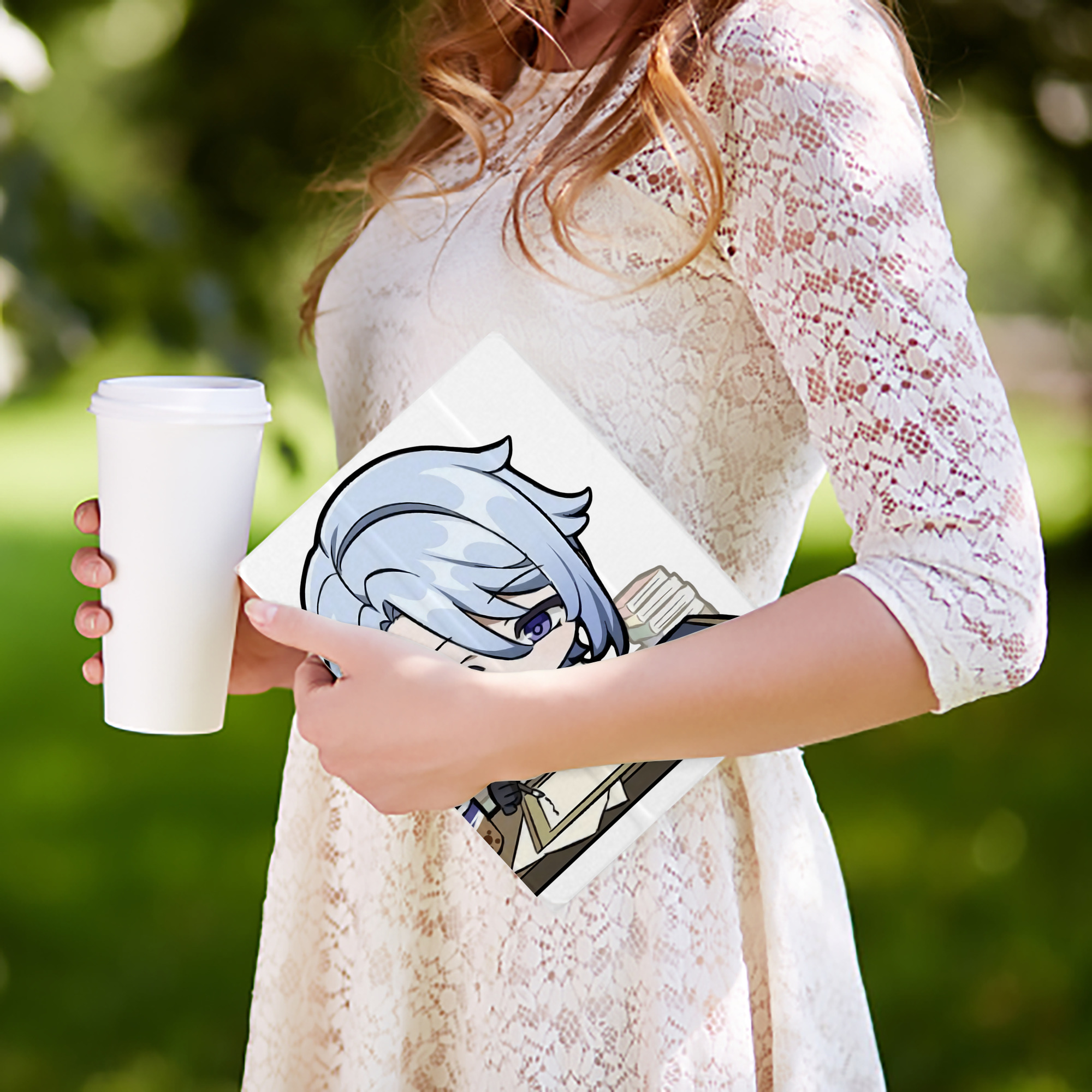 げんし神 神里綾人 かみさとあやと genshin Kamisato Ayato IPad ケース ペン収納付き 三つ折りスタンド PUレザー×シリコン 対応機種9.5/10.5/10.9インチ