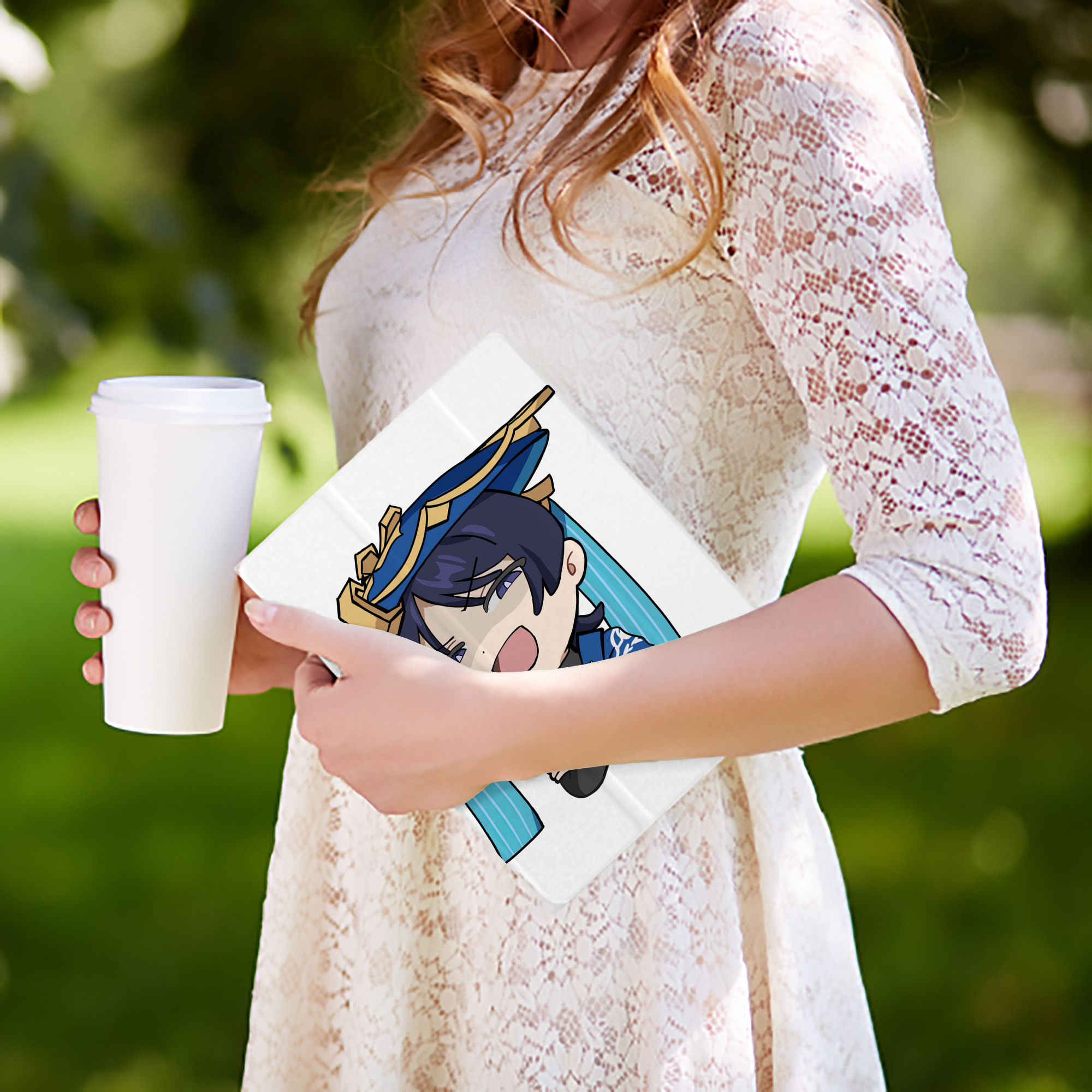 げんし神 さんペい genshin Sanpei IPad ケース ペン収納付き 三つ折りスタンド PUレザー×シリコン 対応機種9.5/10.5/10.9インチ