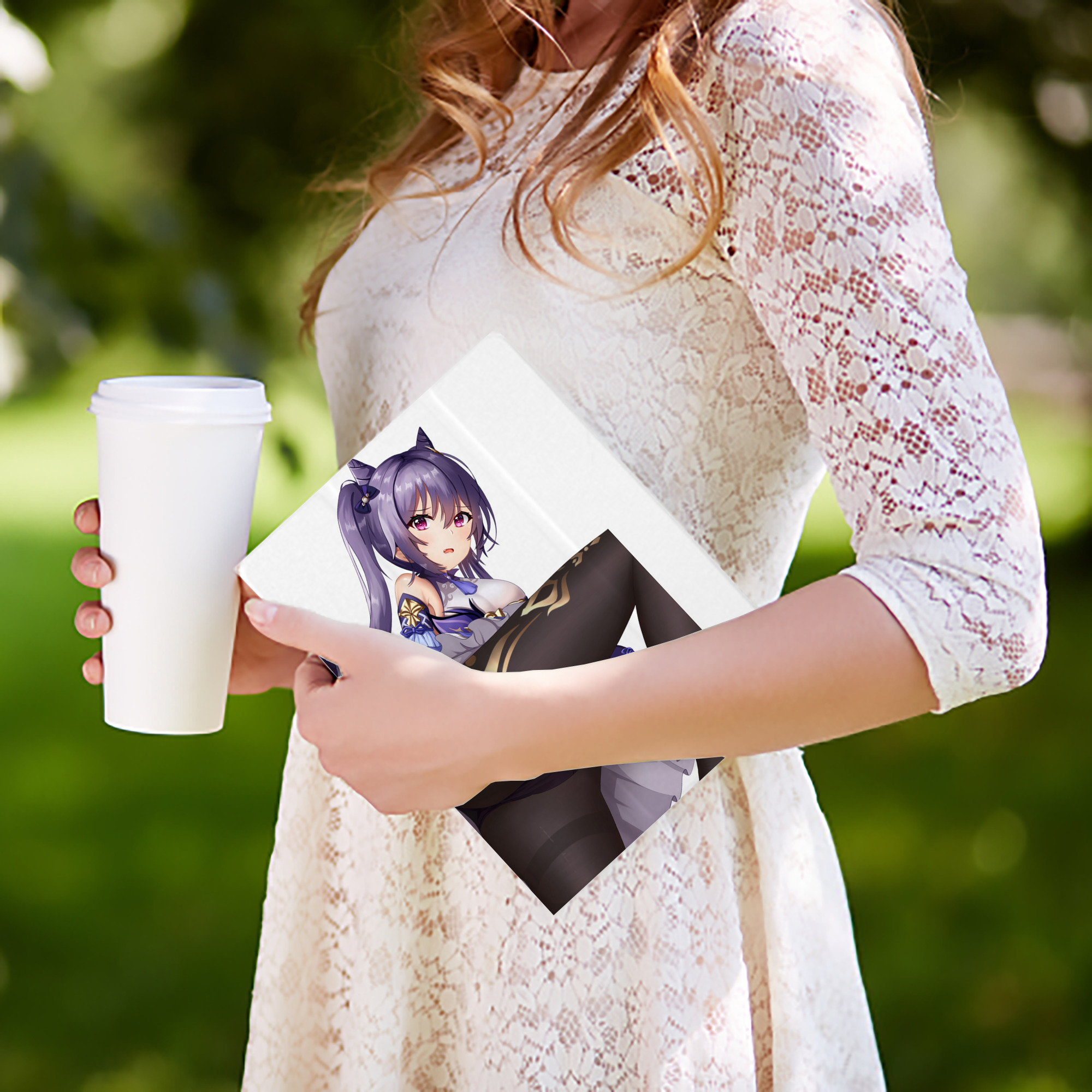 げんし神 刻晴 こくせい genshin Kokusei IPad ケース ペン収納付き 三つ折りスタンド PUレザー×シリコン 対応機種9.5/10.5/10.9インチ