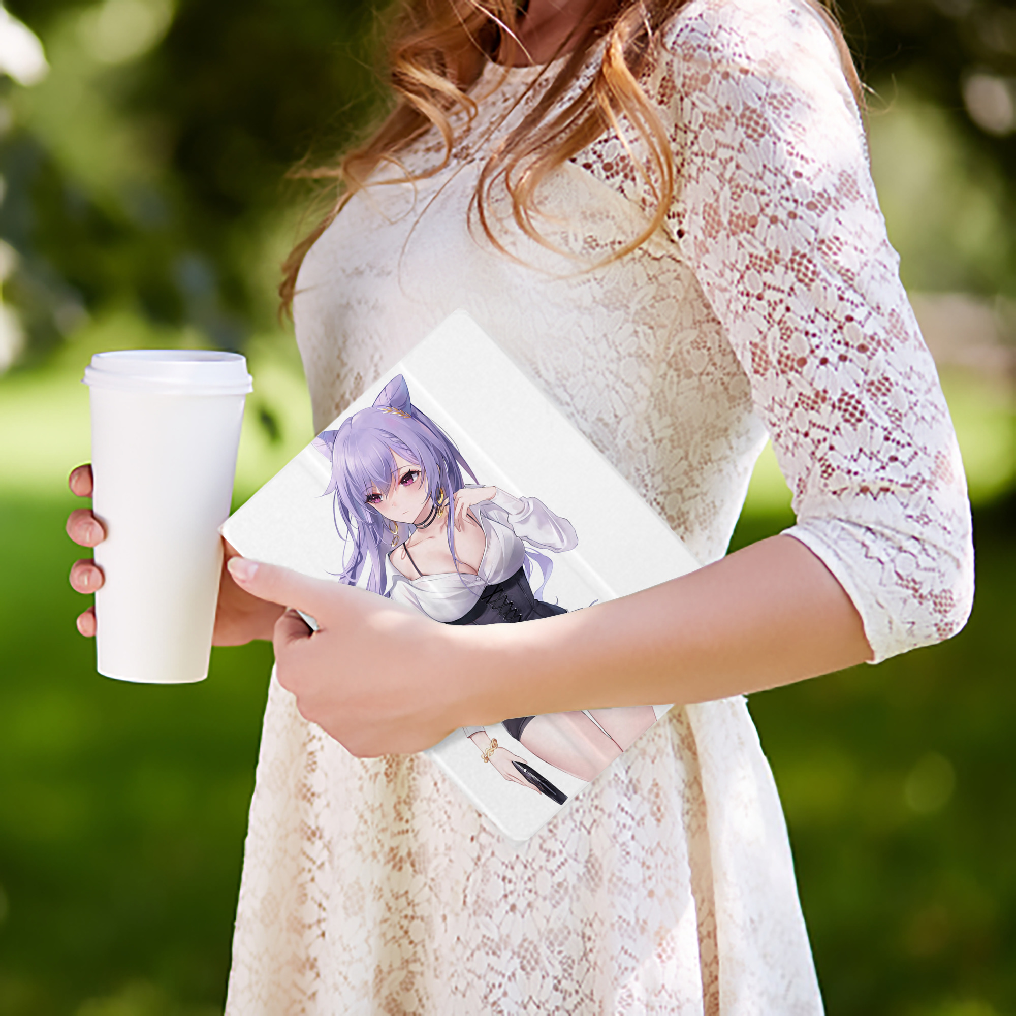 げんし神 刻晴 こくせい genshin Kokusei IPad ケース ペン収納付き 三つ折りスタンド PUレザー×シリコン 対応機種9.5/10.5/10.9インチ