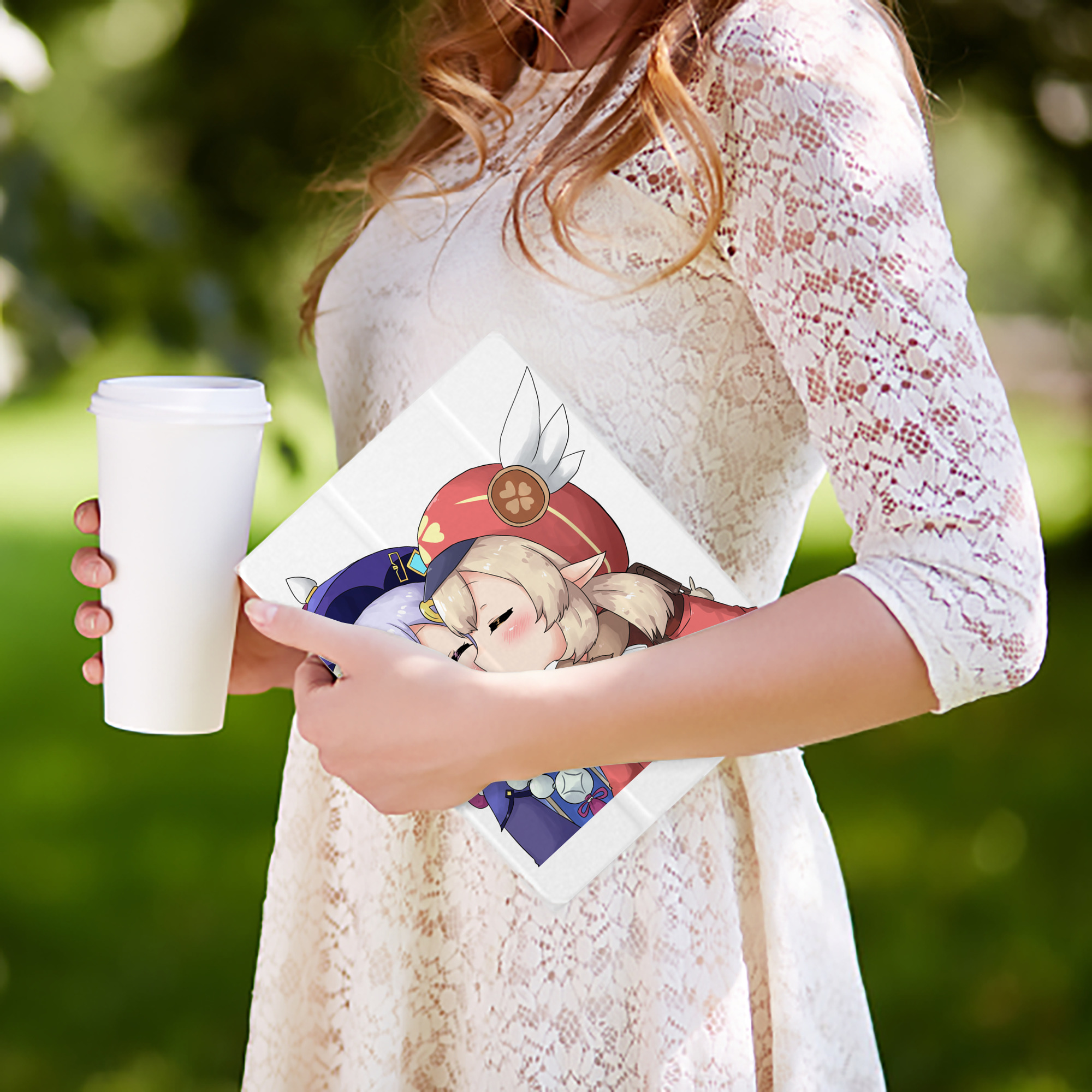 げんし神 七七 なな  genshin Nana IPad ケース ペン収納付き 三つ折りスタンド PUレザー×シリコン 対応機種9.5/10.5/10.9インチ