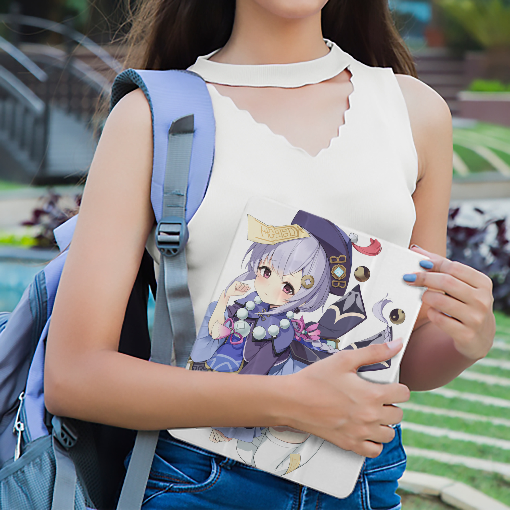 げんし神 七七 なな  genshin Nana IPad ケース ペン収納付き 三つ折りスタンド PUレザー×シリコン 対応機種9.5/10.5/10.9インチ